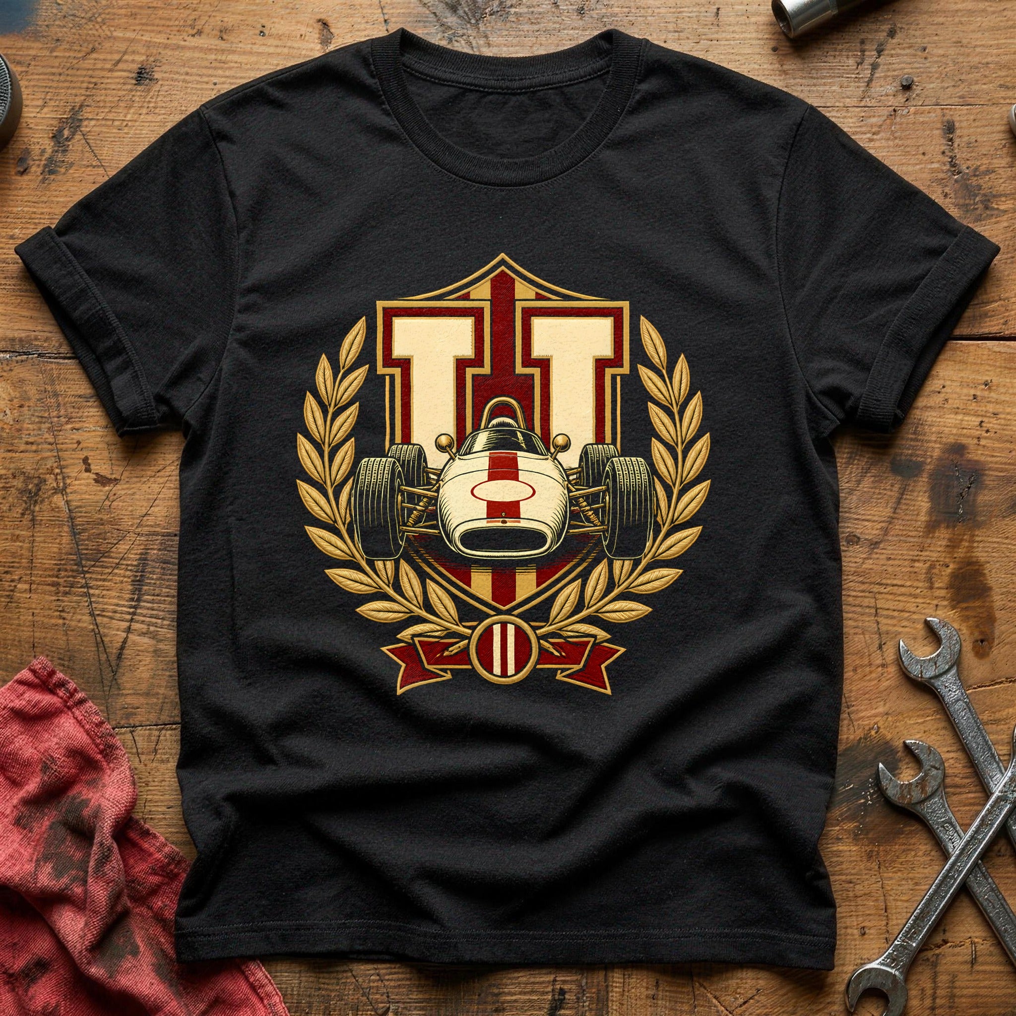 Varsity Racer 46 T-Shirt - Black
