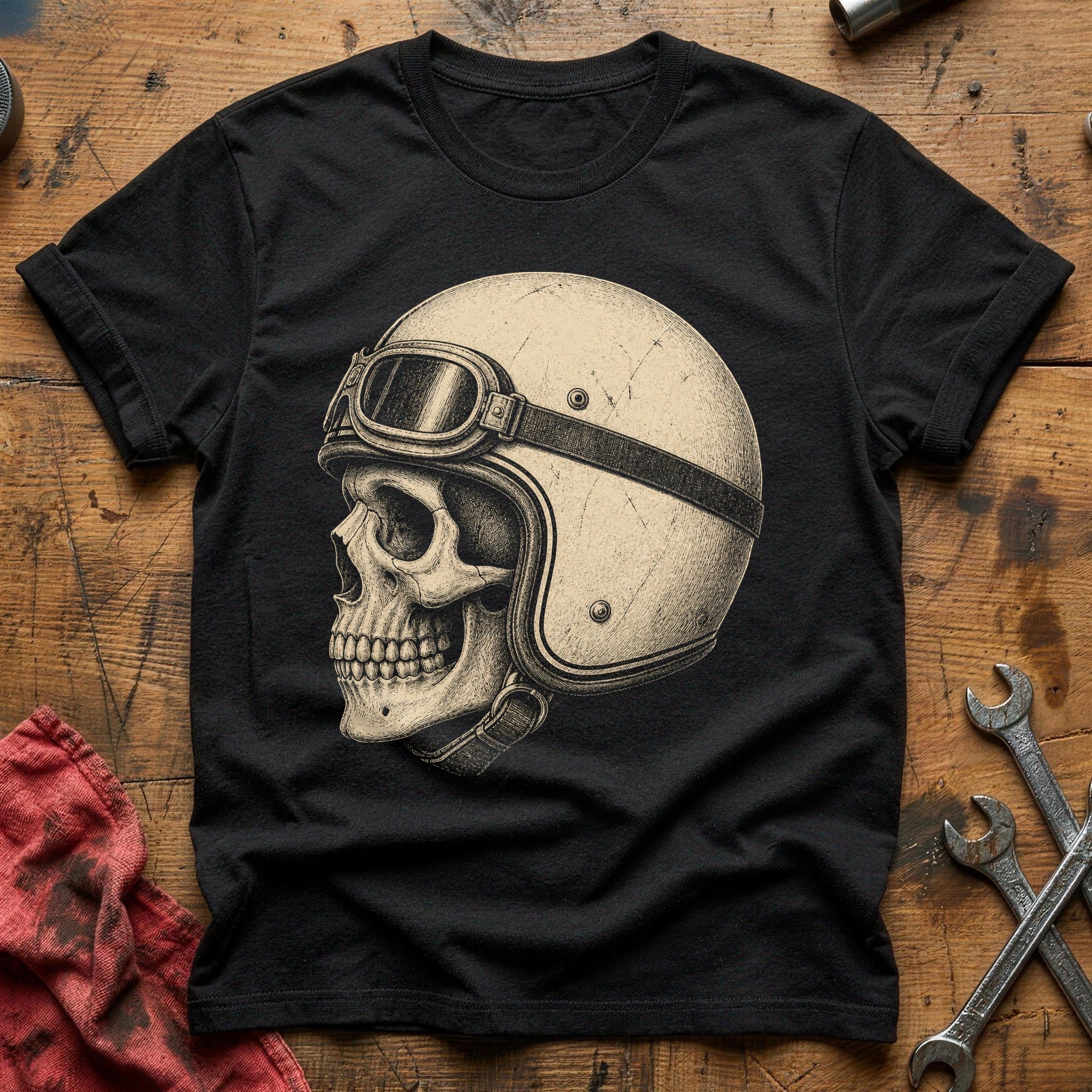 Vintage Racer Bones T-Shirt - Black