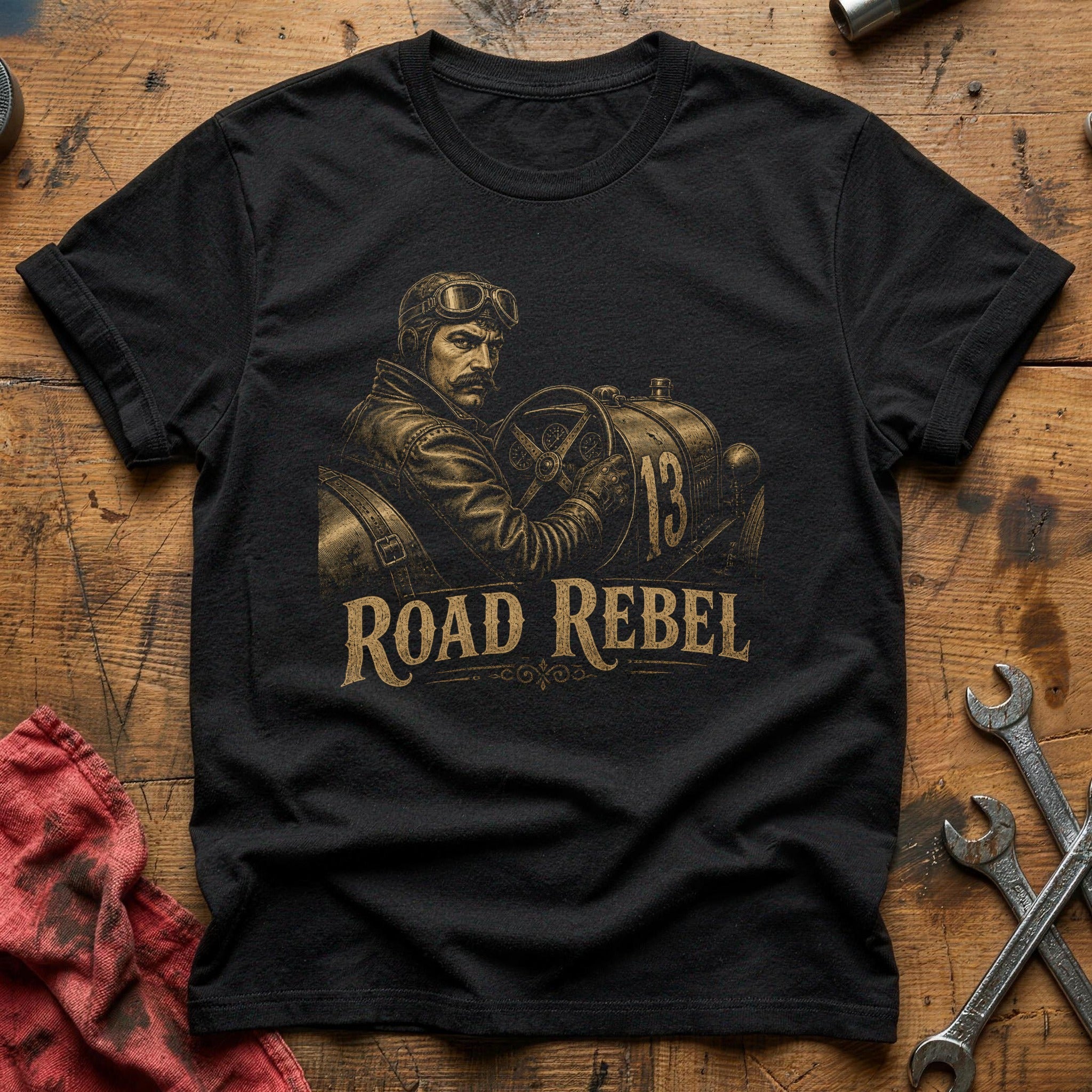 Vintage Speed Pilot T-Shirt - Black