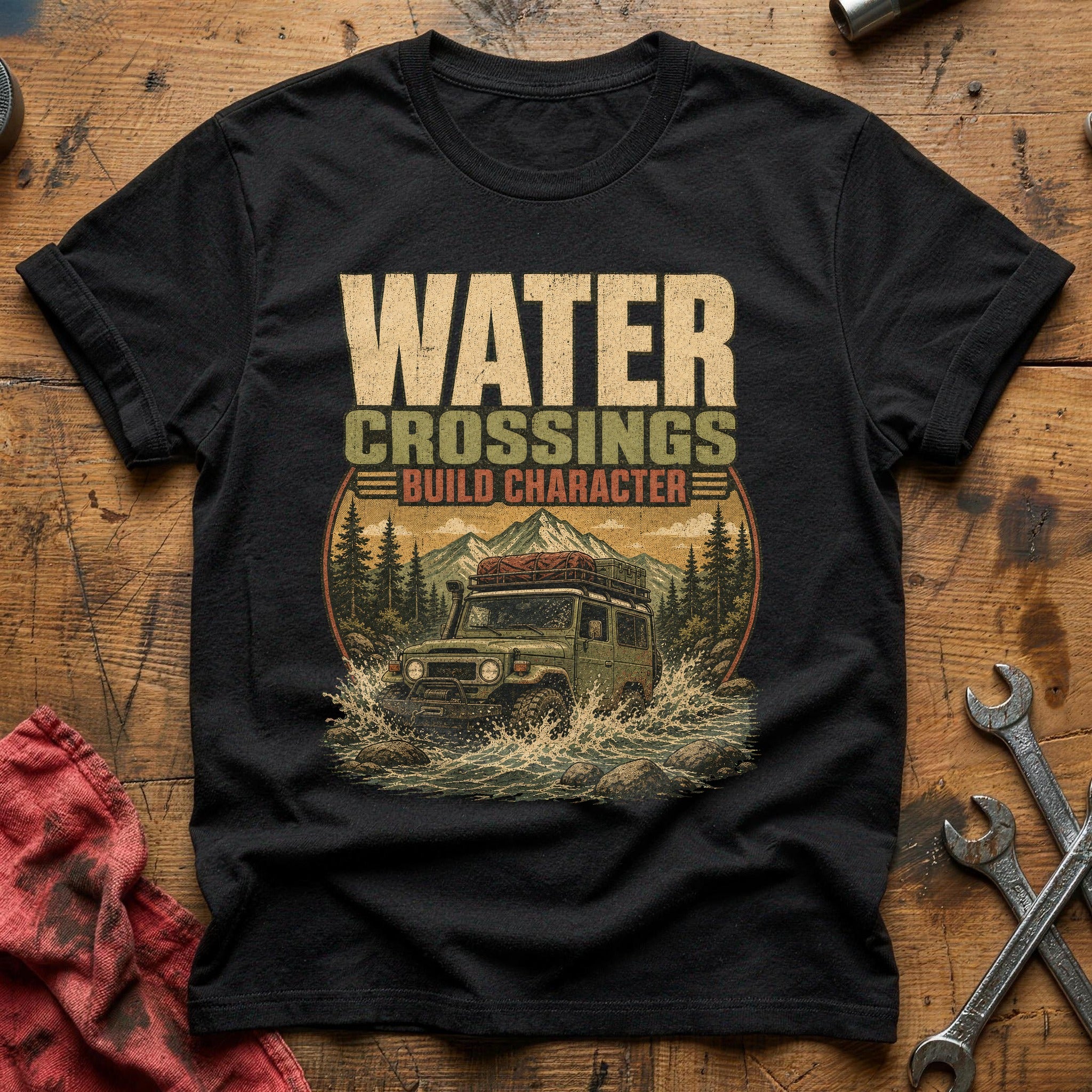 Water Crossings T-Shirt - Black