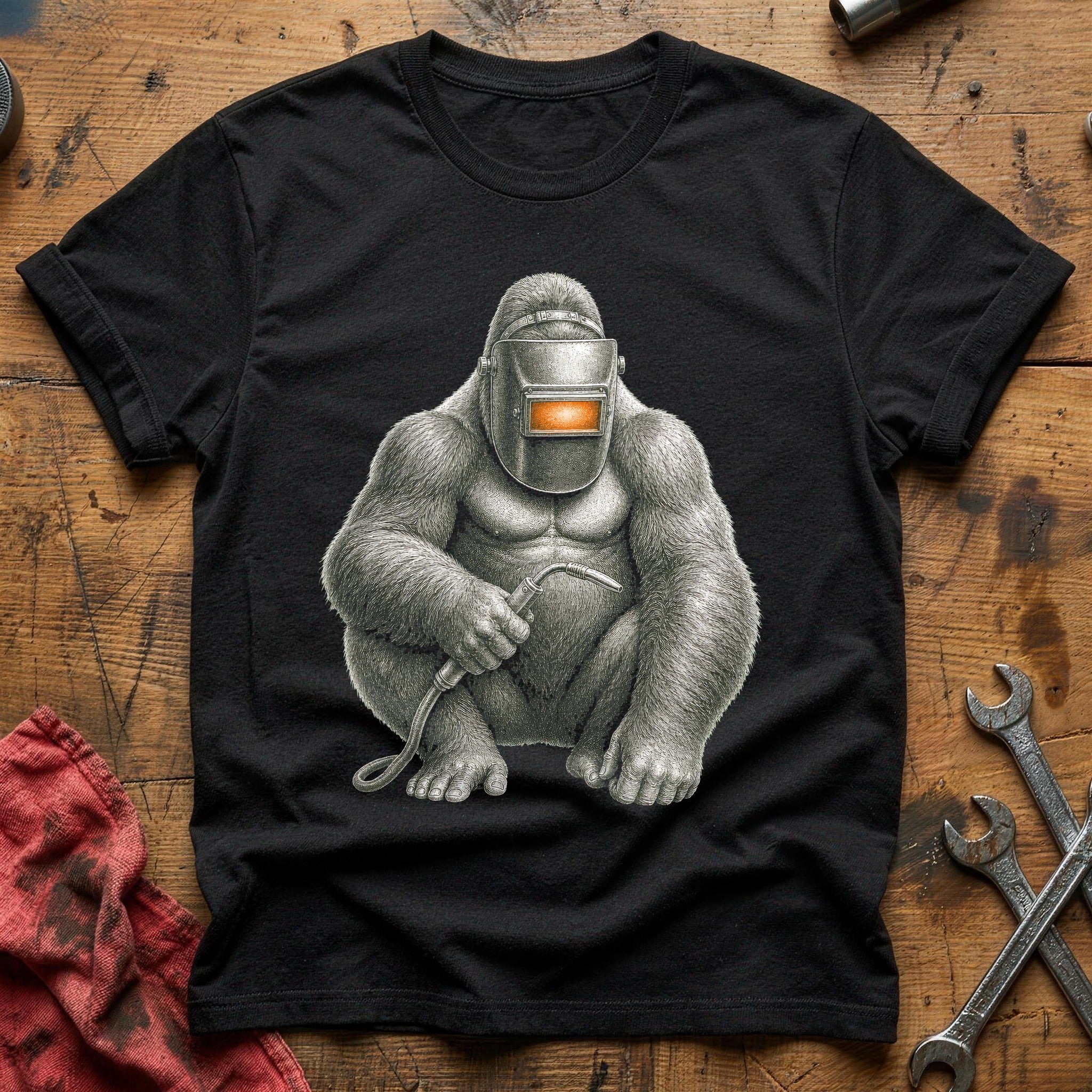 Welding Ape T-Shirt - Black