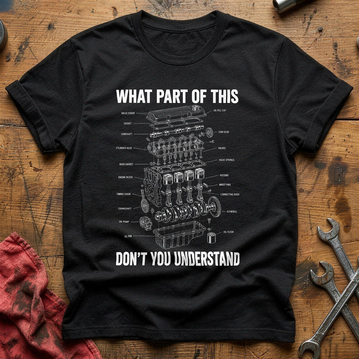 What Part Of This Don't You Understand 56 T-Shirt - Black