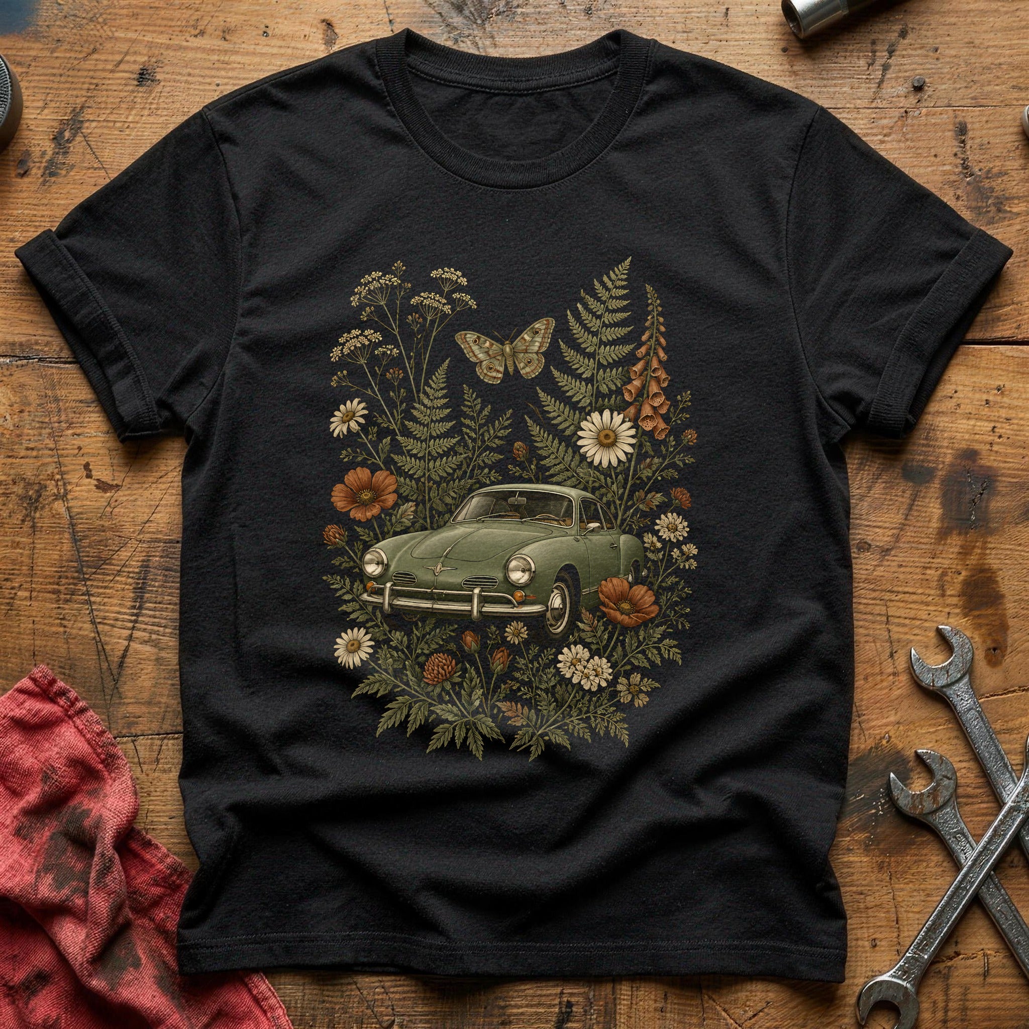 Wildflower & Chrome T-Shirt - Black