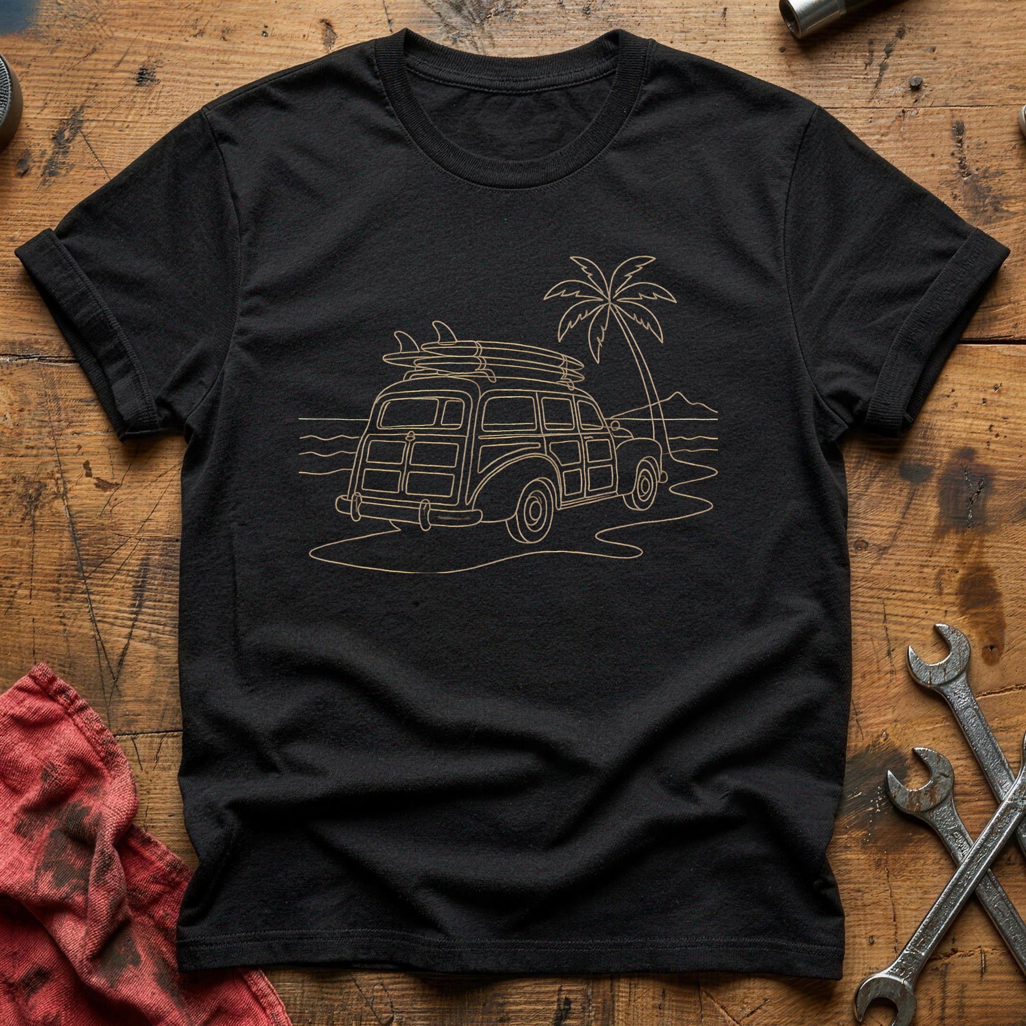 Woody Beach 81 T-Shirt - Black