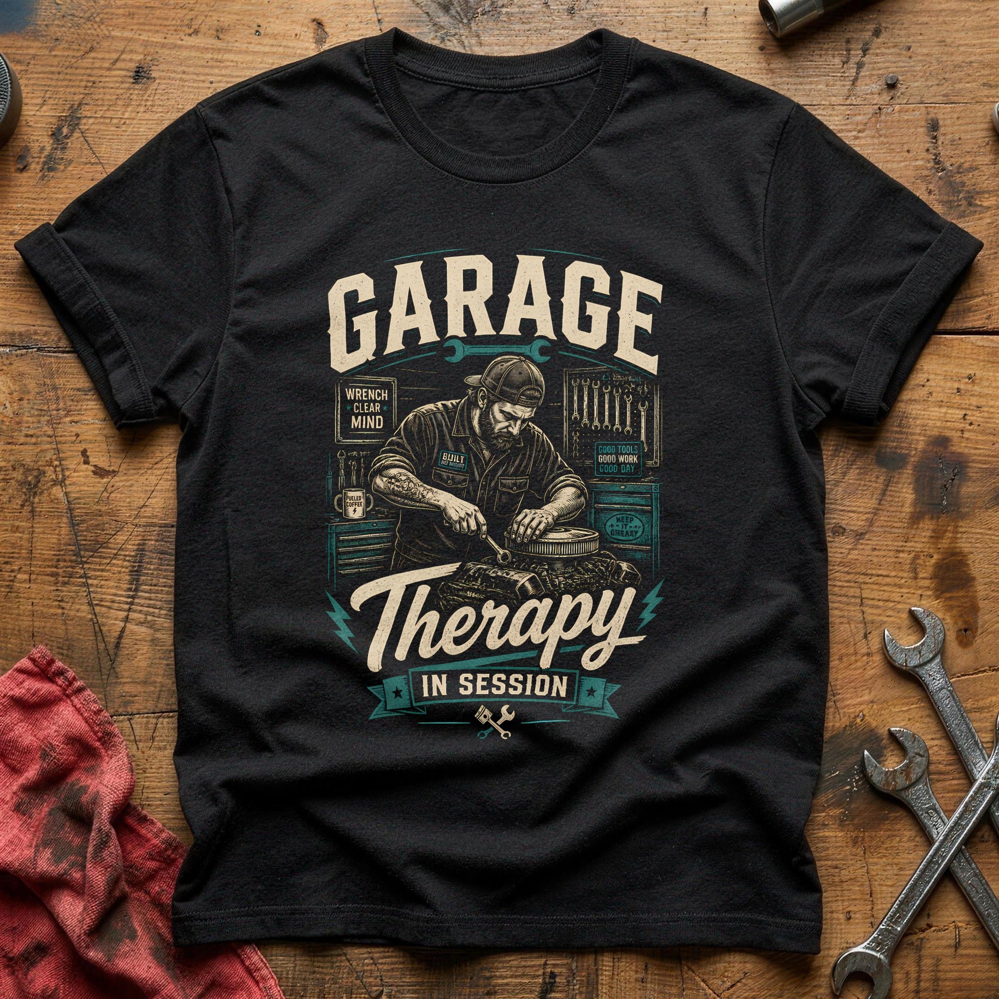 Wrench Clear Mind T-Shirt - Black