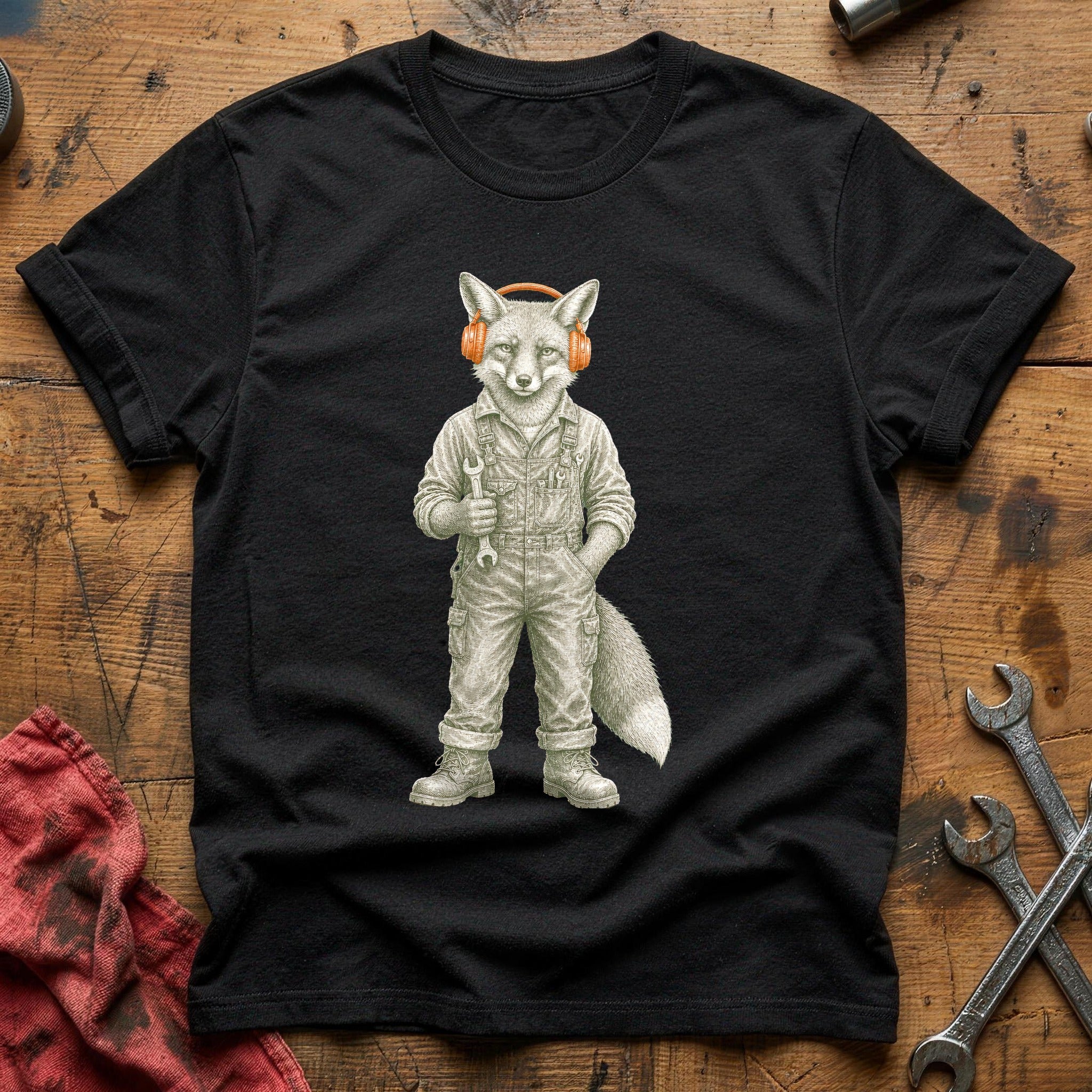 Wrench Fox T-Shirt - Black