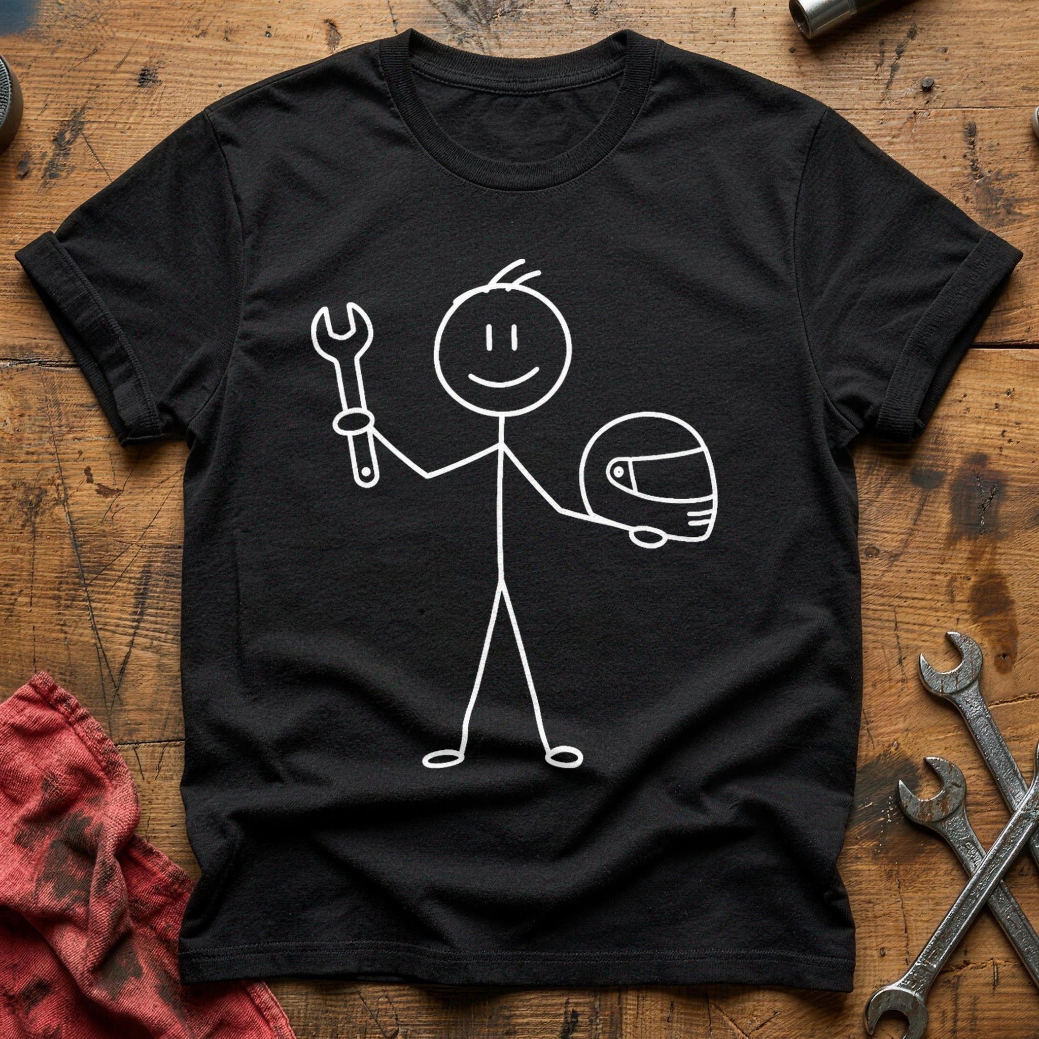 Wrench & Wheels Smile T-Shirt - Black