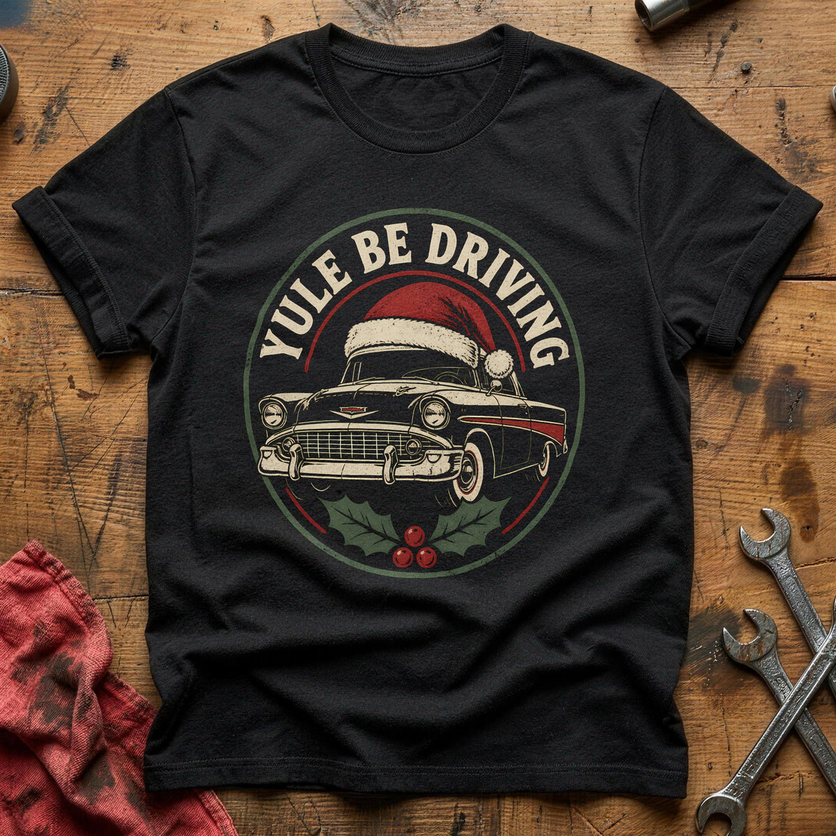 Yule Be Driving 30 T-Shirt - Black