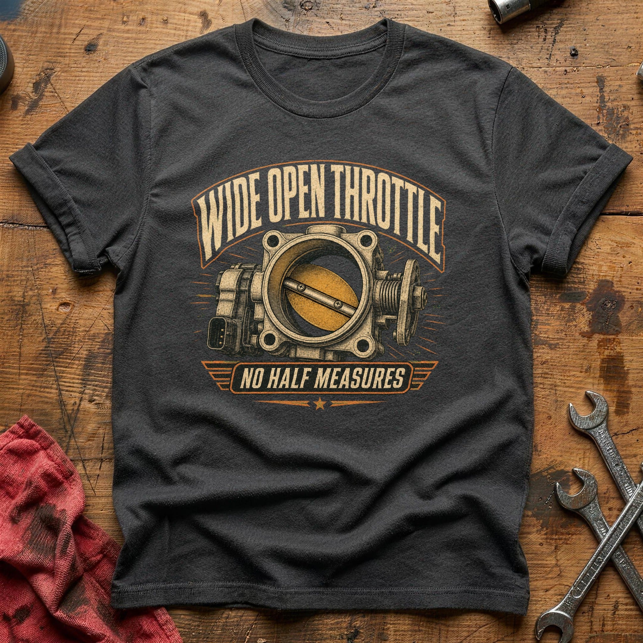 Wide Open Throttle T-Shirt - Charcoal