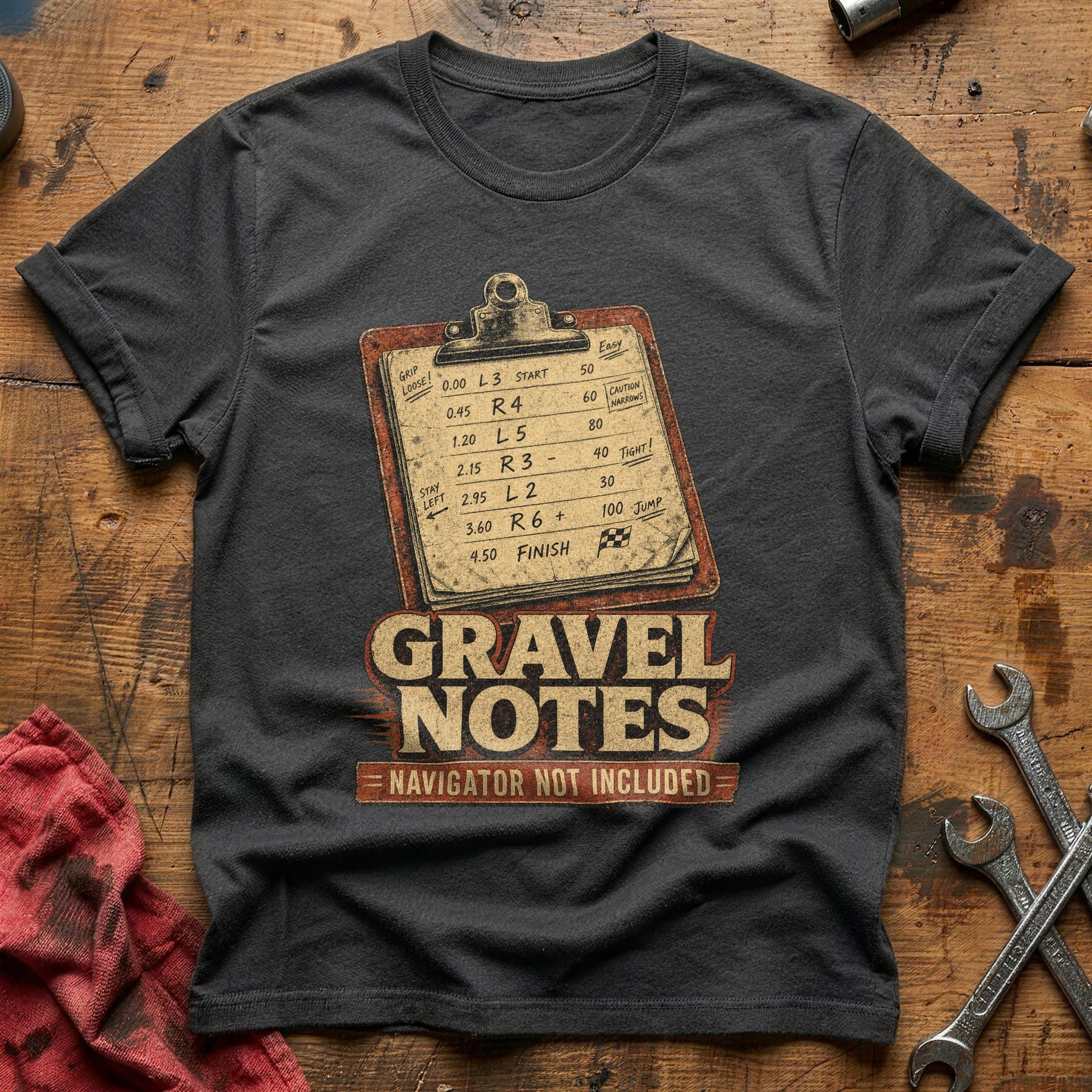 Gravel Notes T-Shirt - Charcoal
