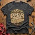 The Map Ends Here T-Shirt - Charcoal