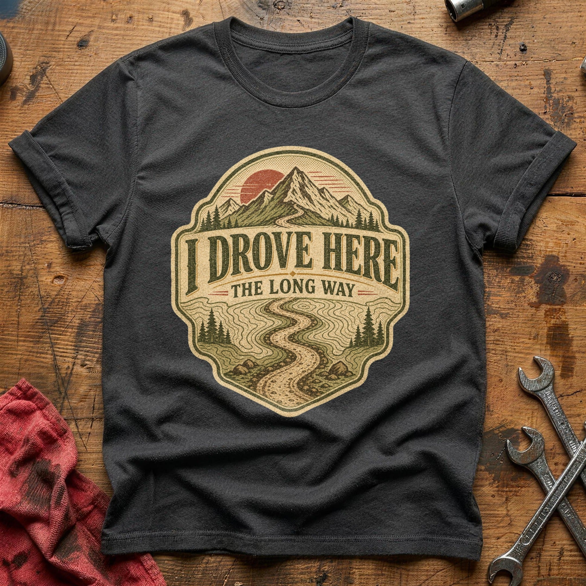 I Drove Here T-Shirt - Charcoal