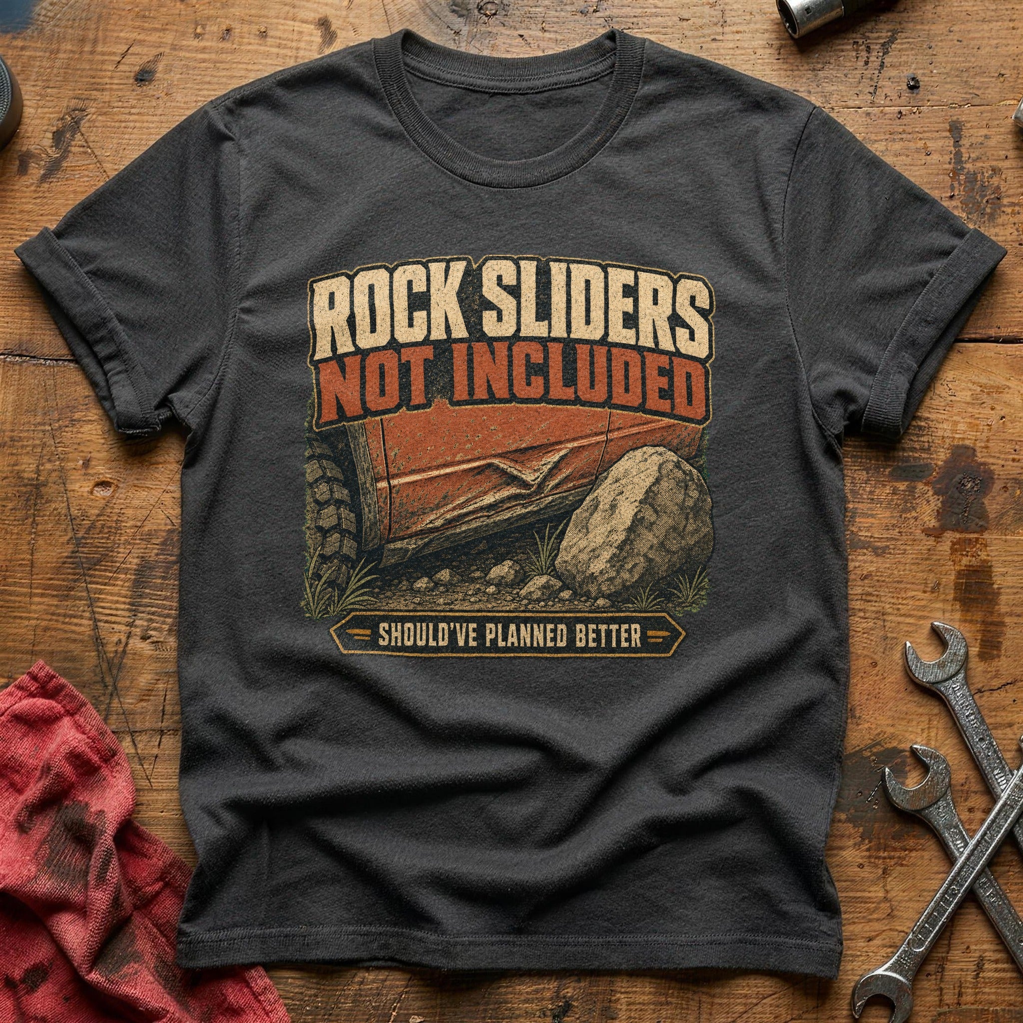 Rock Sliders not Included T-Shirt - Charcoal