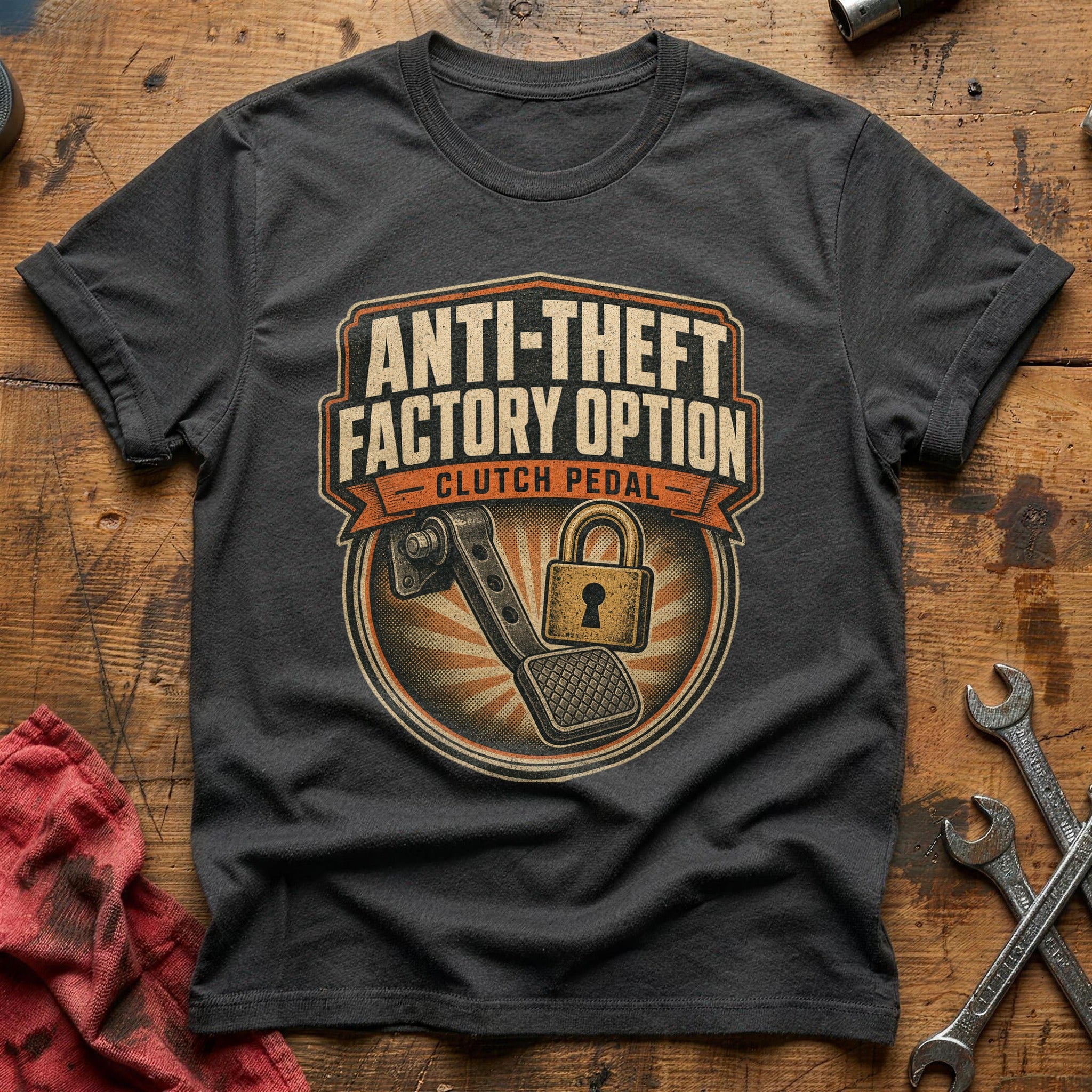Anti-theft Factory Option T-Shirt - Charcoal