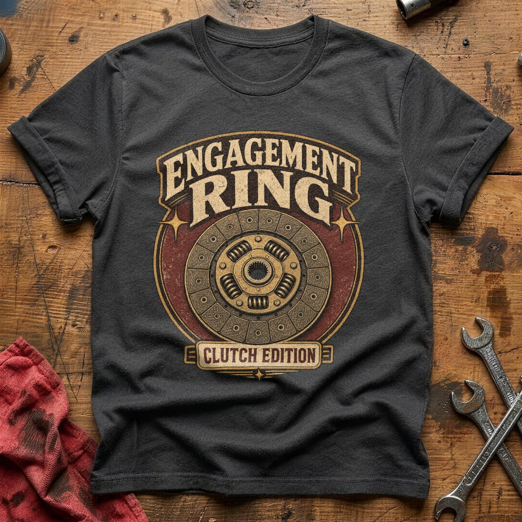 Engagement Ring T-Shirt - Charcoal