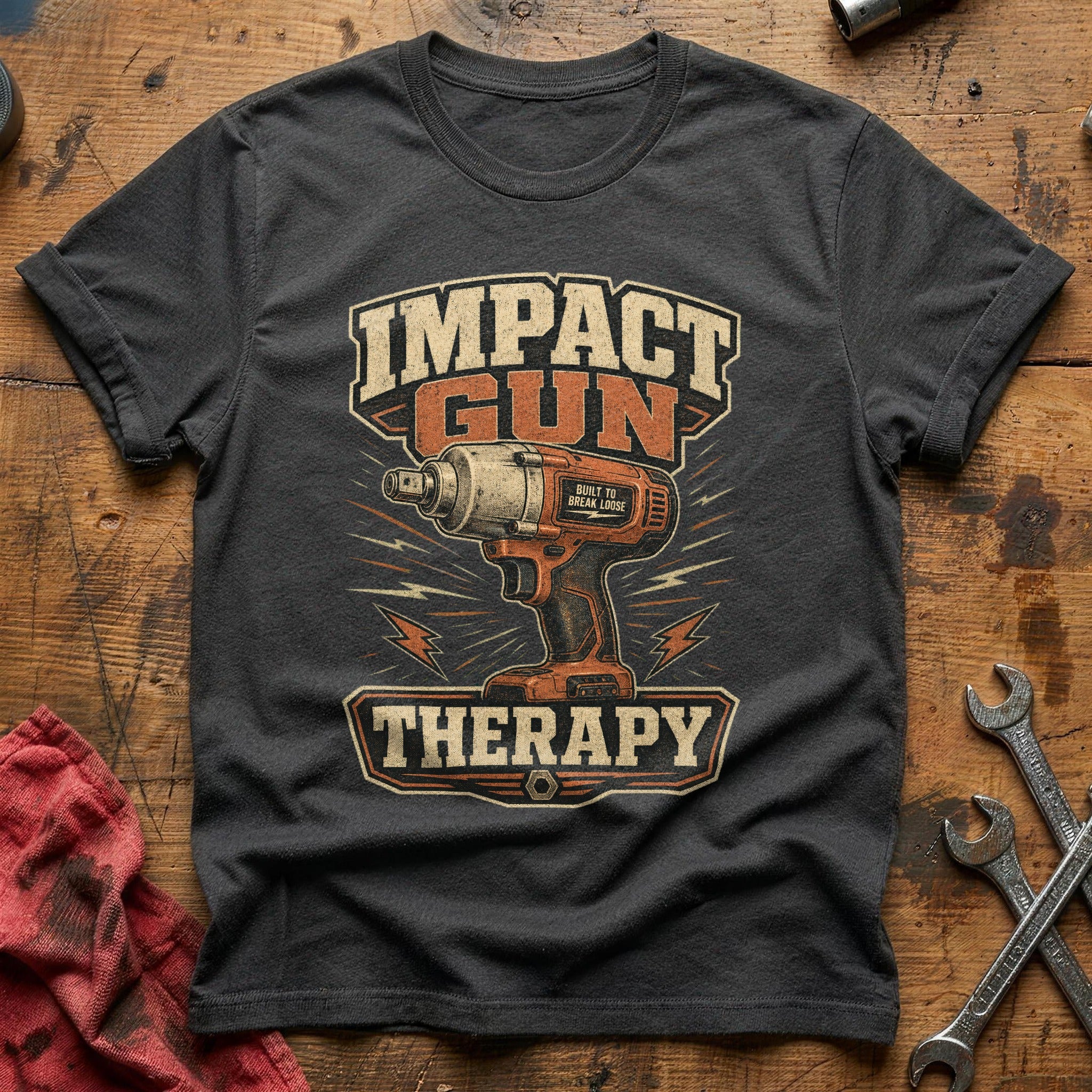 Impact Gun Therapy T-Shirt - Charcoal