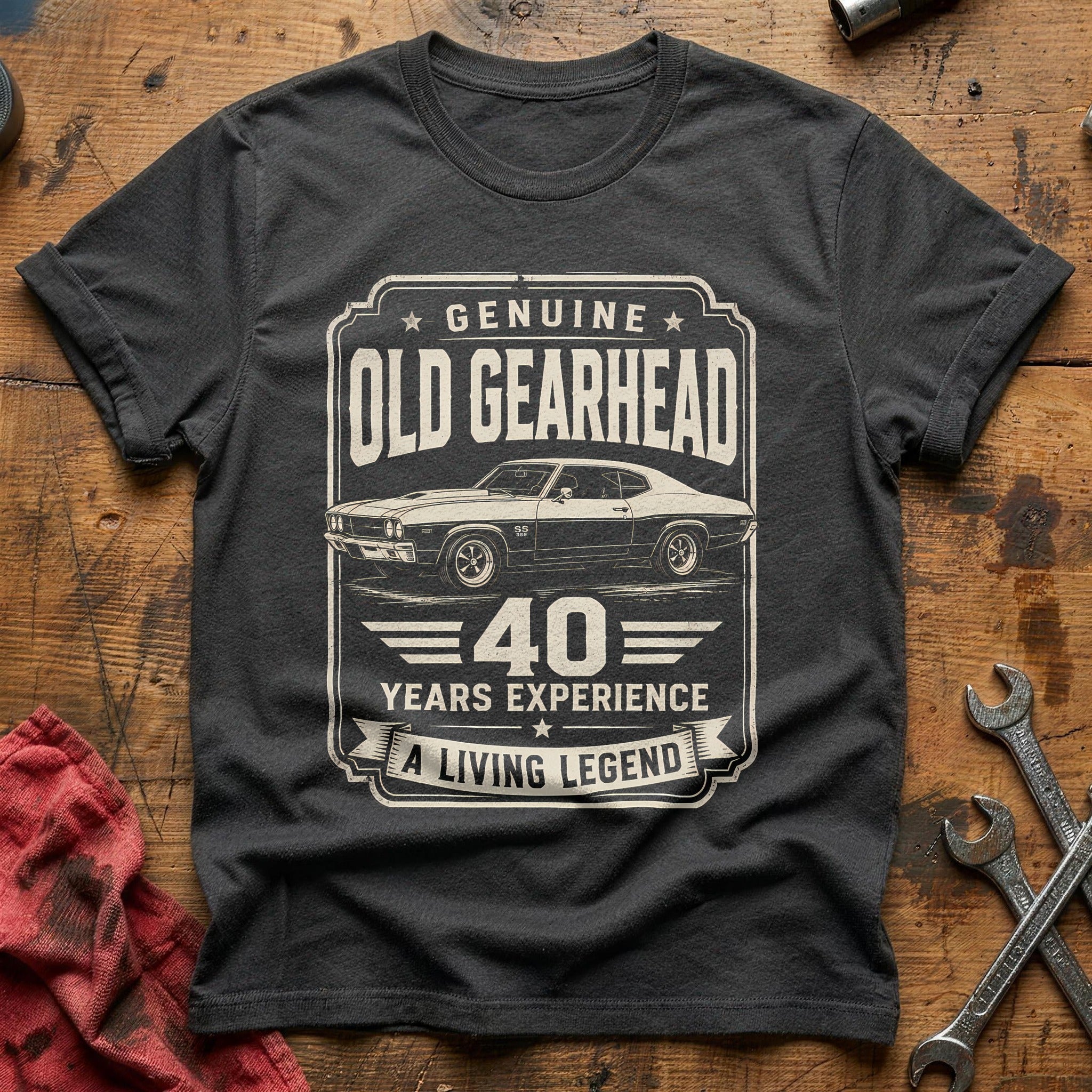 40 Living Legend T-Shirt - Charcoal