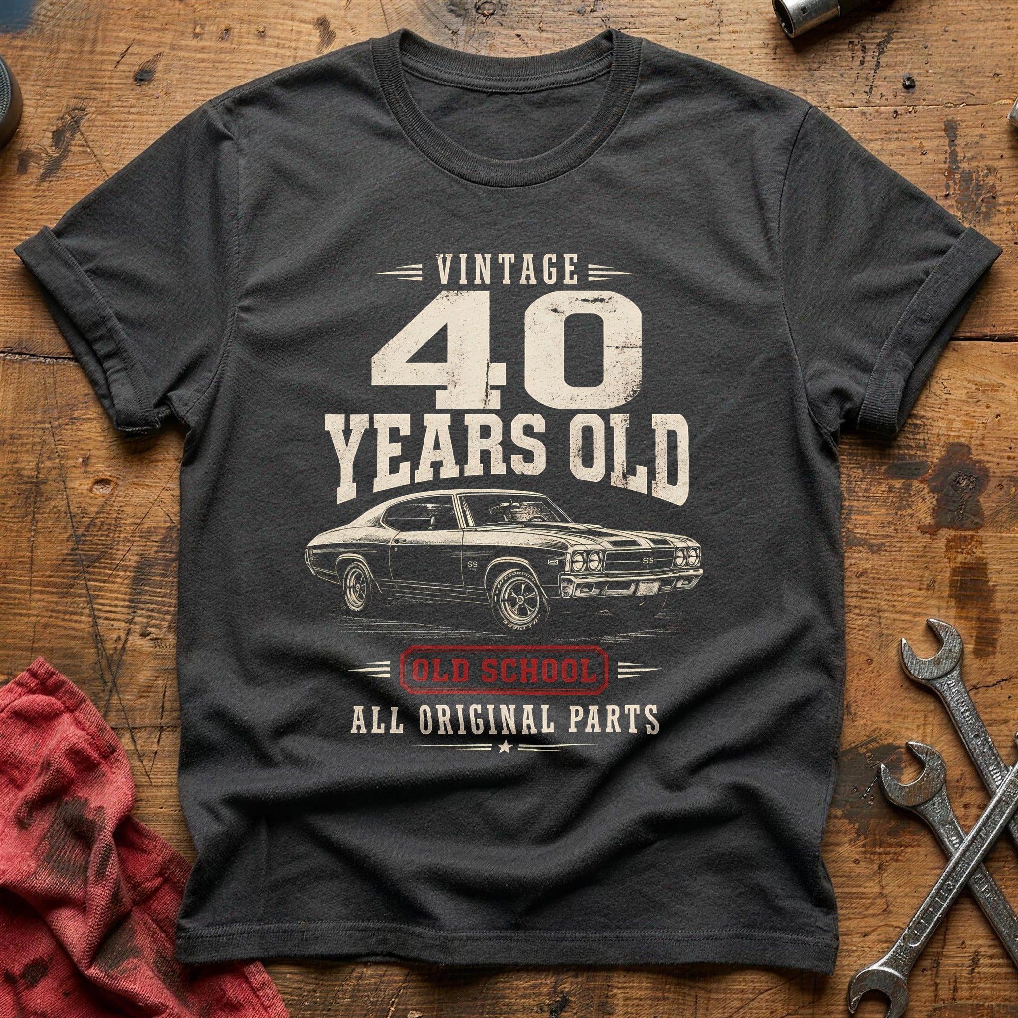 40 Original Parts T-Shirt - Charcoal
