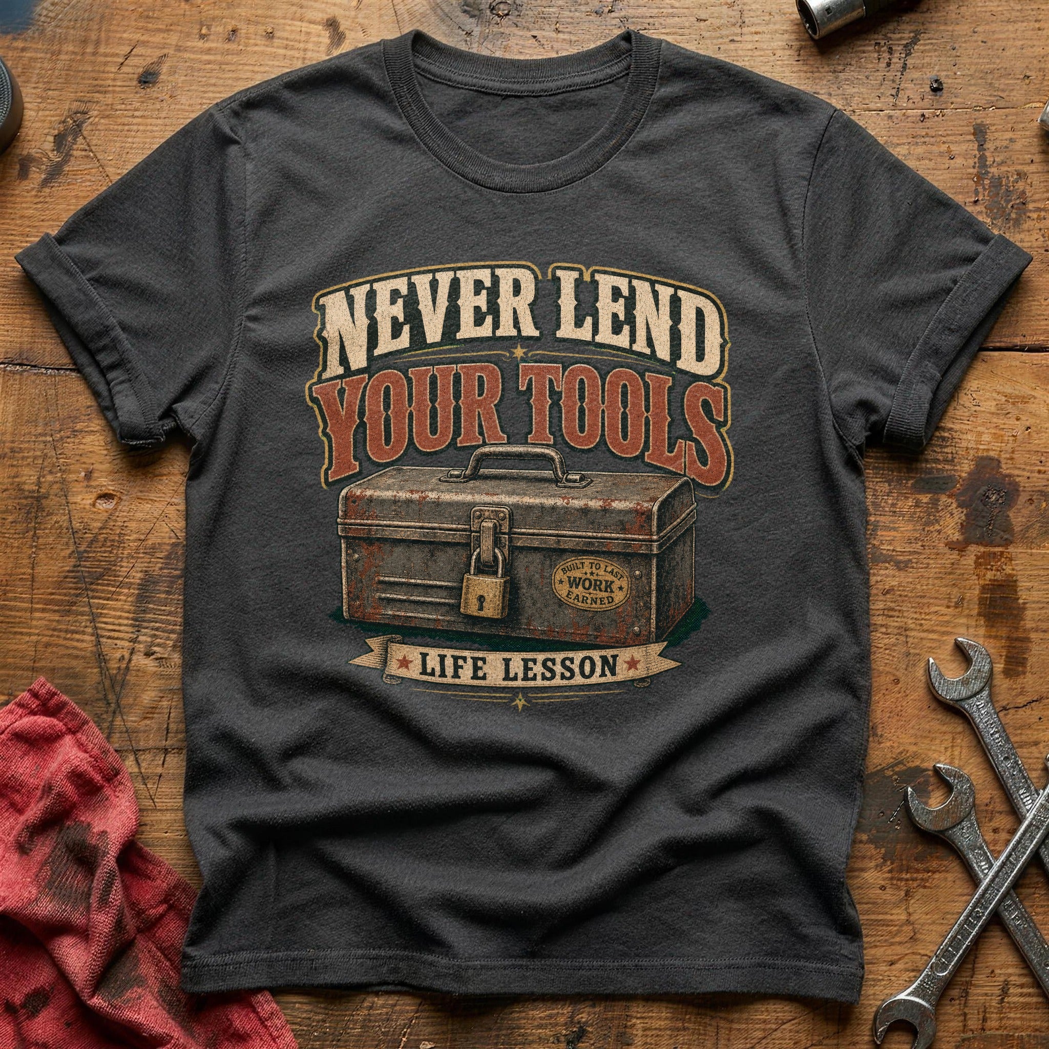 Never Lend Your Tools T-Shirt - Charcoal