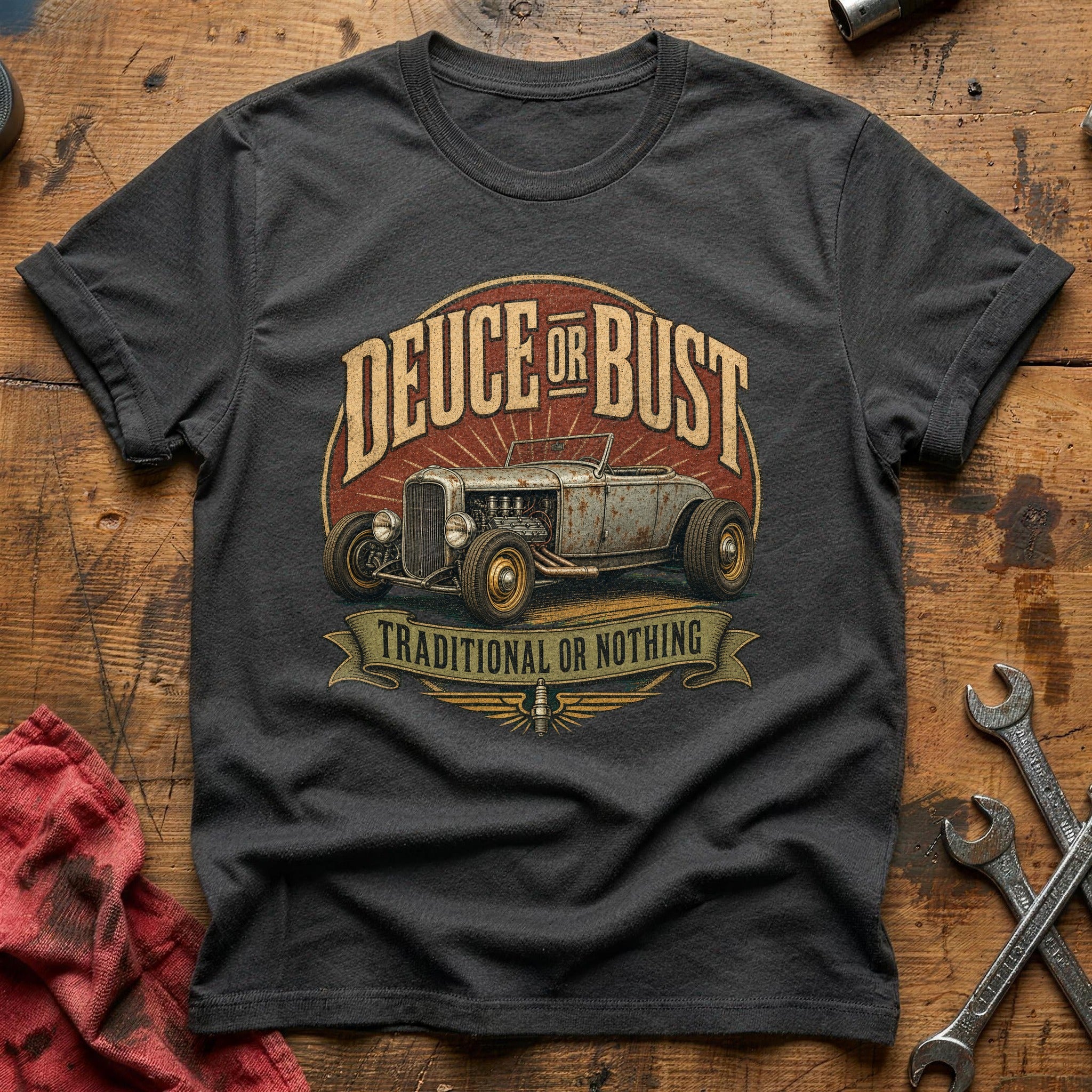 Deuce or Bust T-Shirt - Charcoal