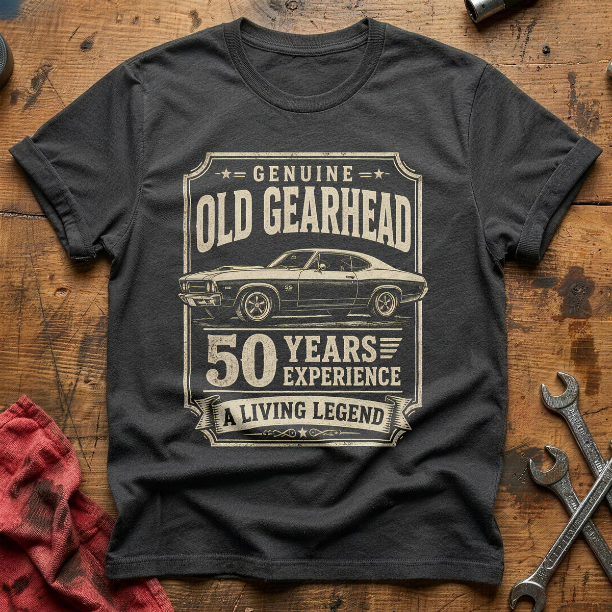 50 Living Legend T-Shirt - Charcoal