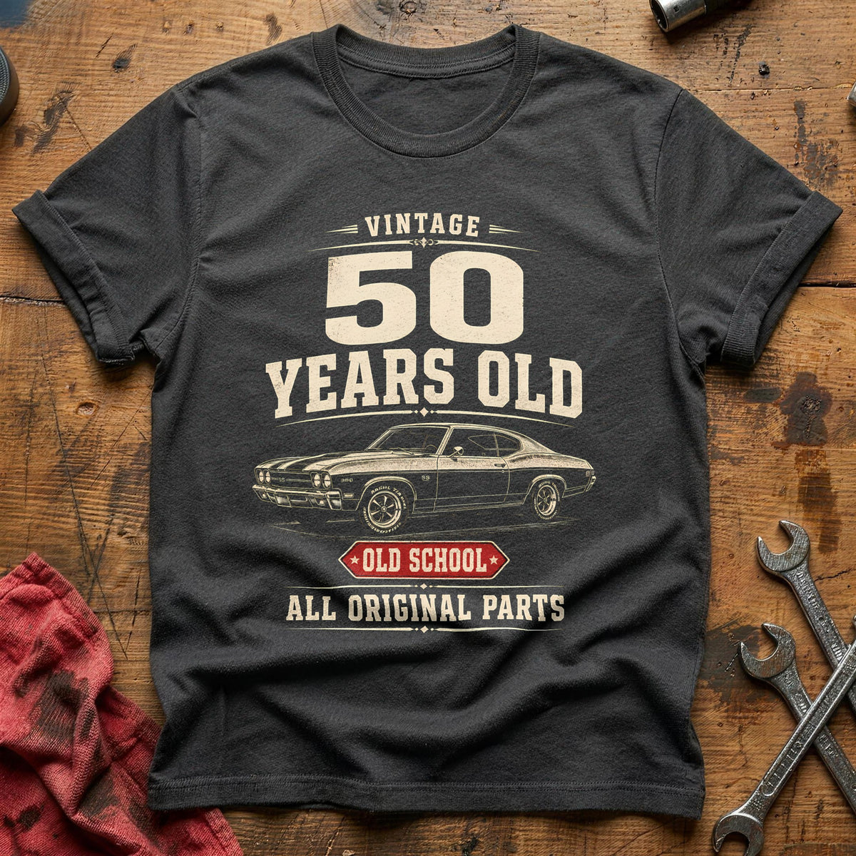 50 Original Parts T-Shirt - Charcoal