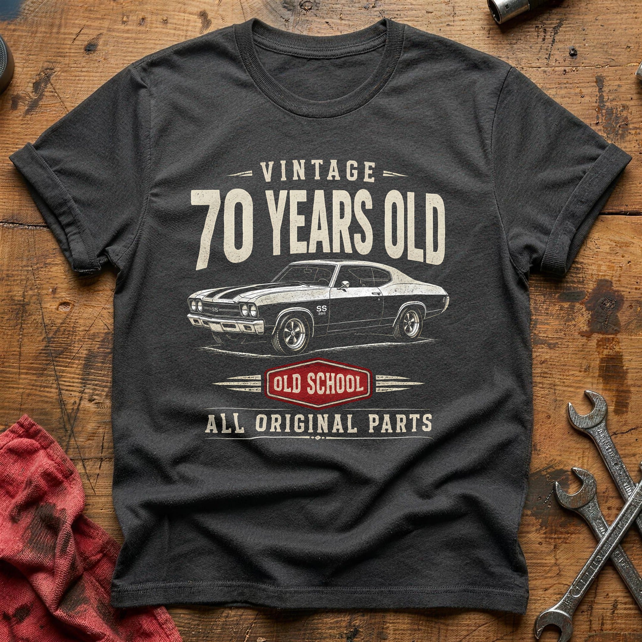70 Original Parts T-Shirt - Charcoal