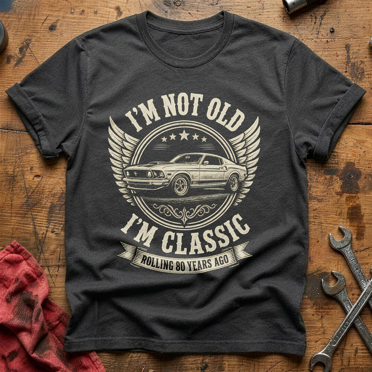 80 Im Classic T-Shirt - Charcoal