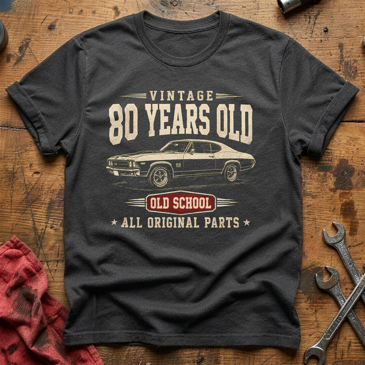 80 Original Parts T-Shirt - Charcoal