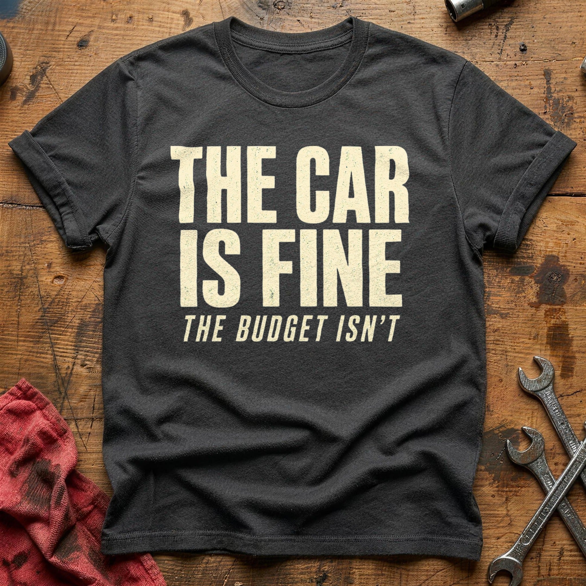 The Car is Fine T-Shirt - Charcoal