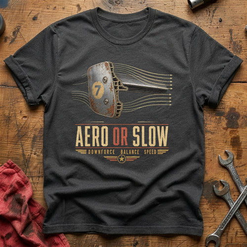 Aero or Slow T-Shirt - Charcoal