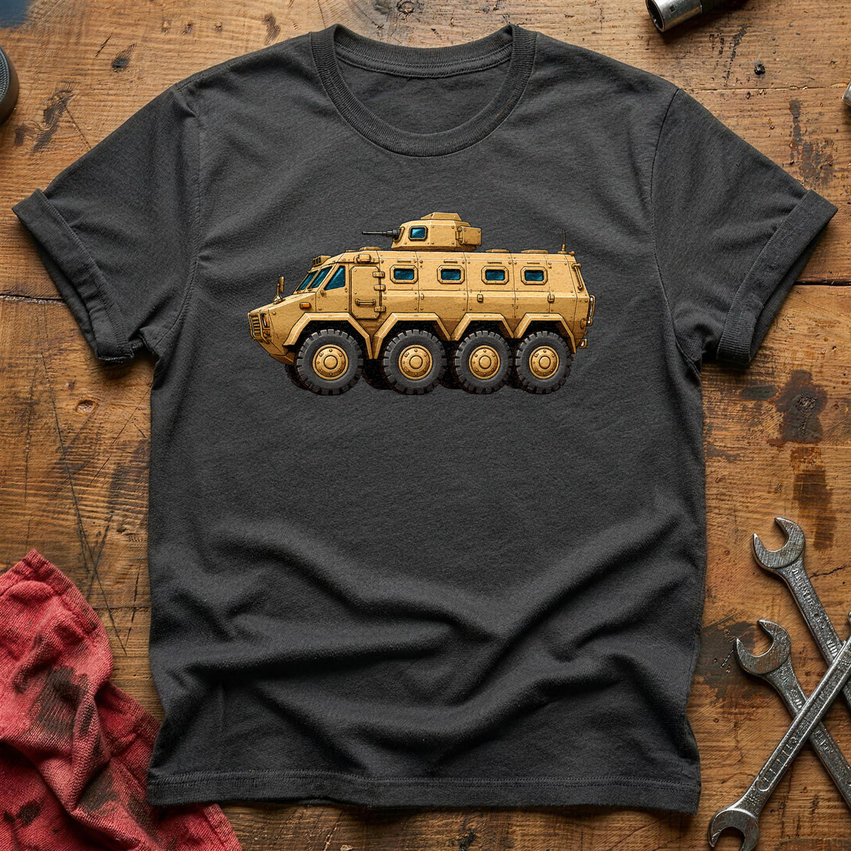 Armoured Personnel Carrier 11 T-Shirt - Charcoal