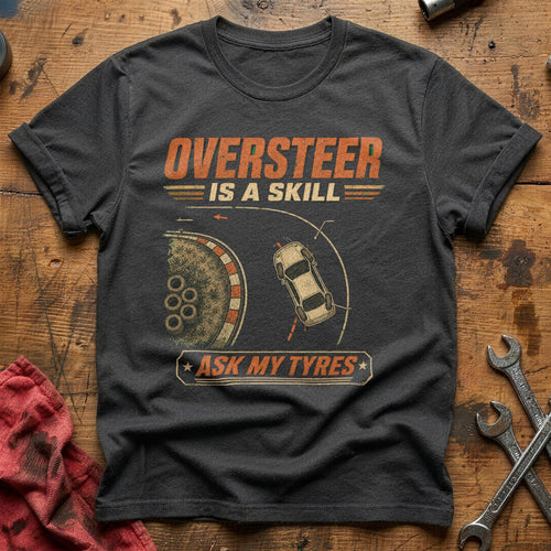 Ask My Tyres T-Shirt - Charcoal