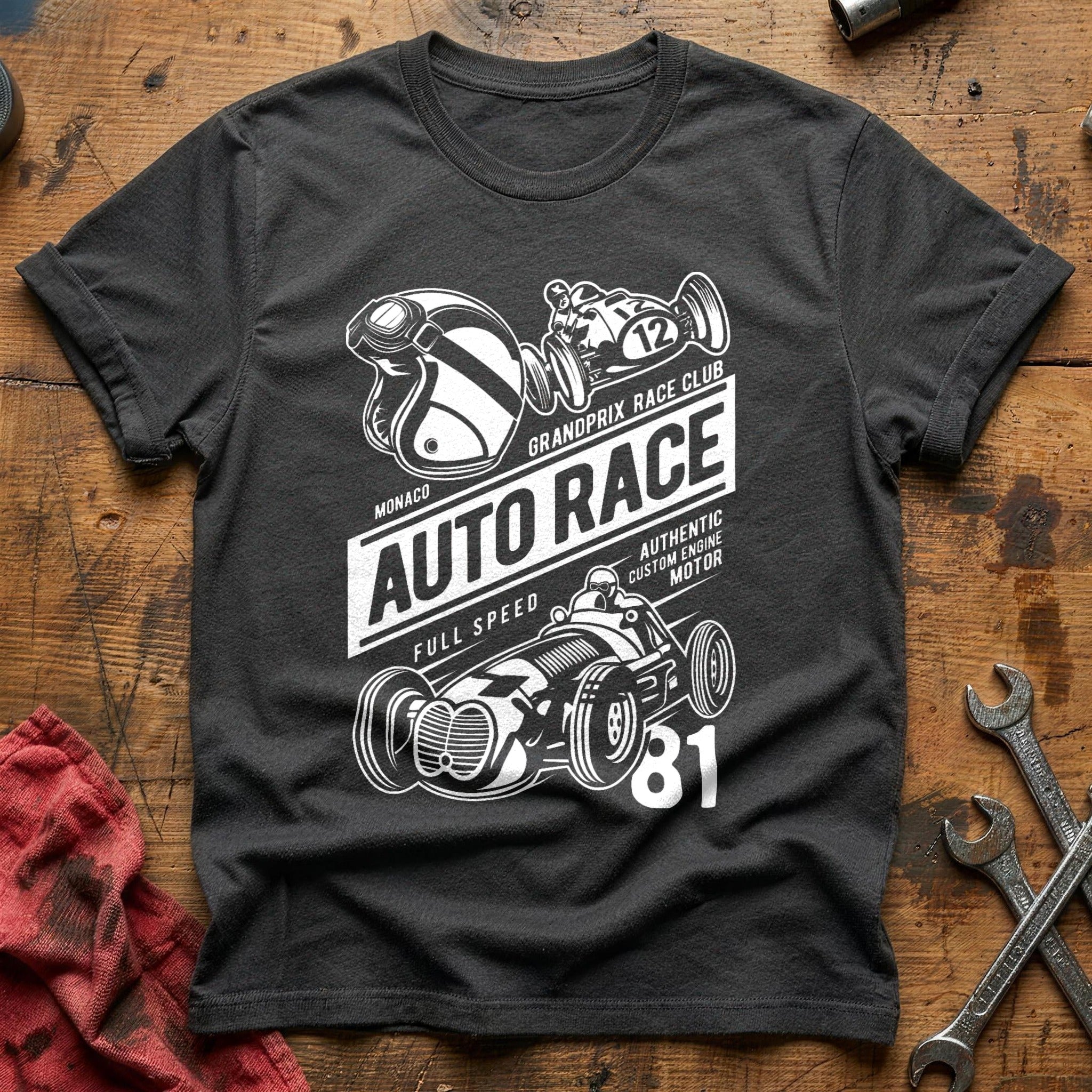 Auto race T-Shirt - Charcoal