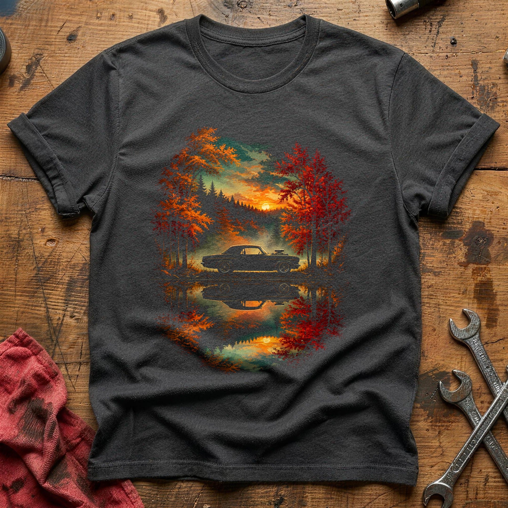 Autumn Lake Hotrod 17 T-Shirt - Charcoal