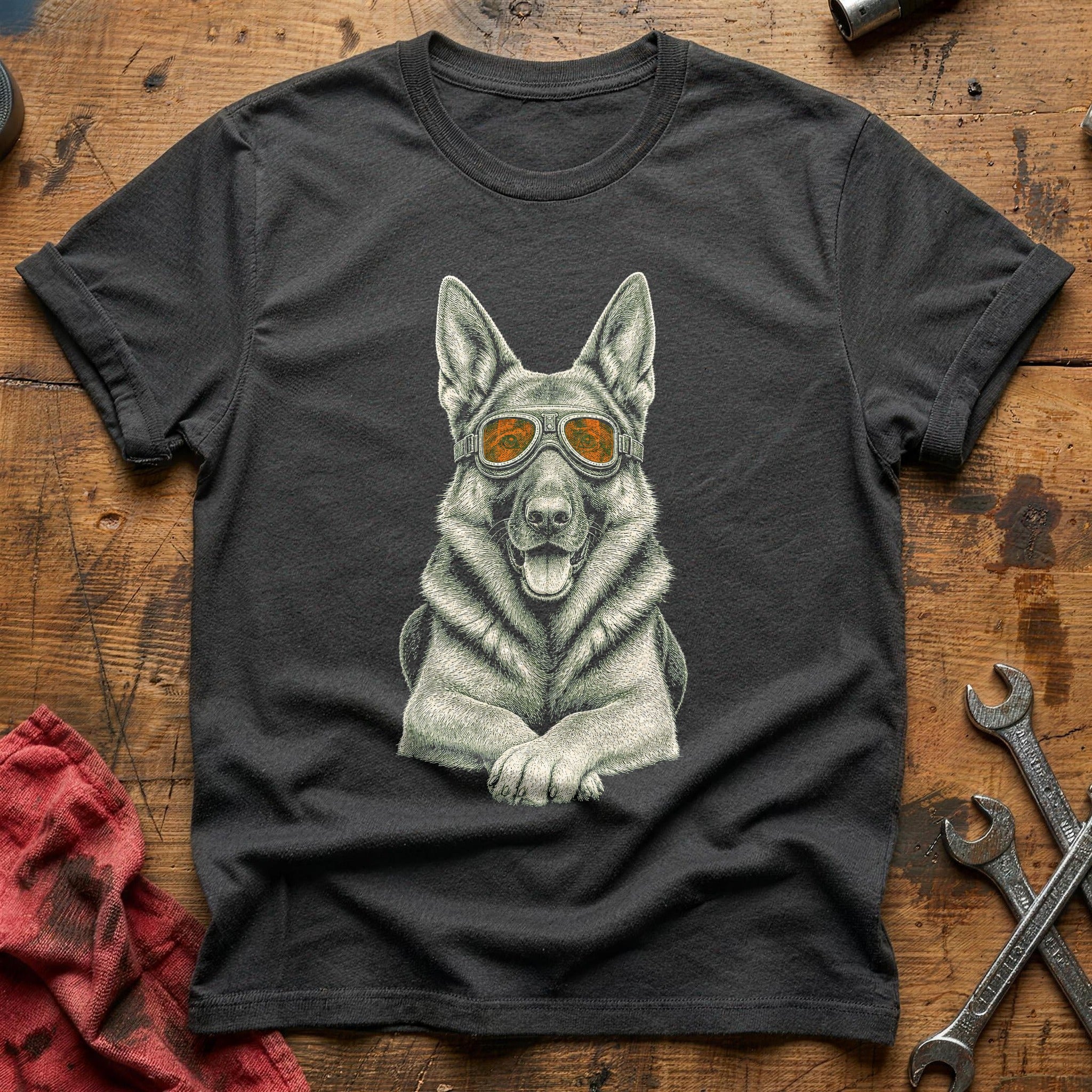 Aviator Shepherd T-Shirt - Charcoal