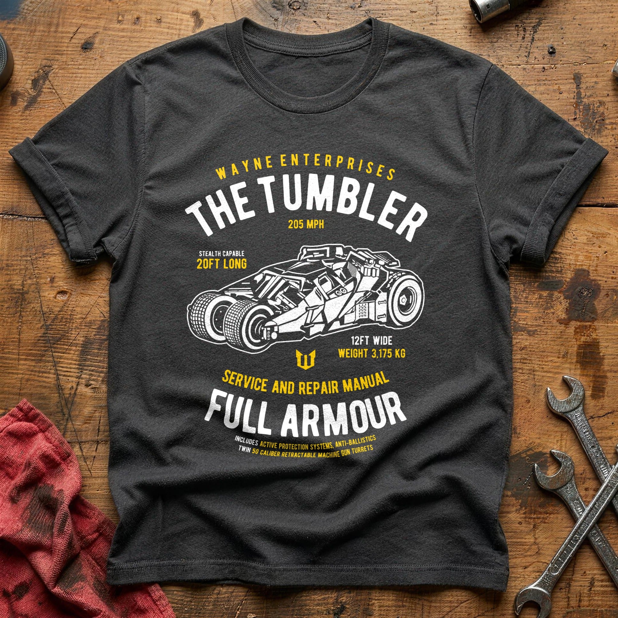Bat tumbler T-Shirt - Charcoal
