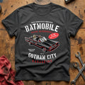Batmobile gotham garage T-Shirt - Charcoal