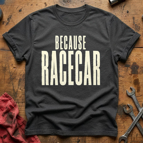 Because Racecar 36 T-Shirt - Charcoal