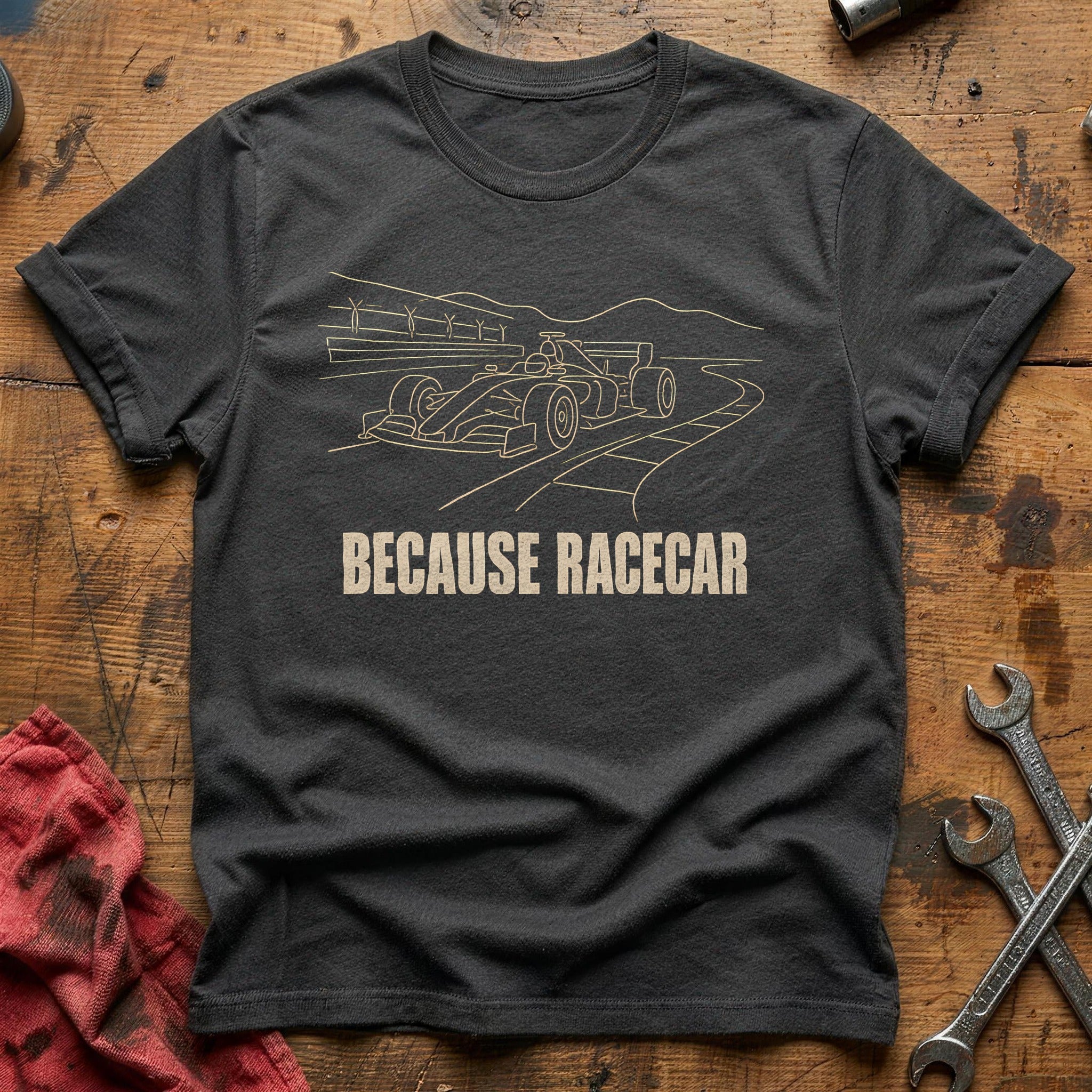 Because Racecar 50 T-Shirt - Charcoal