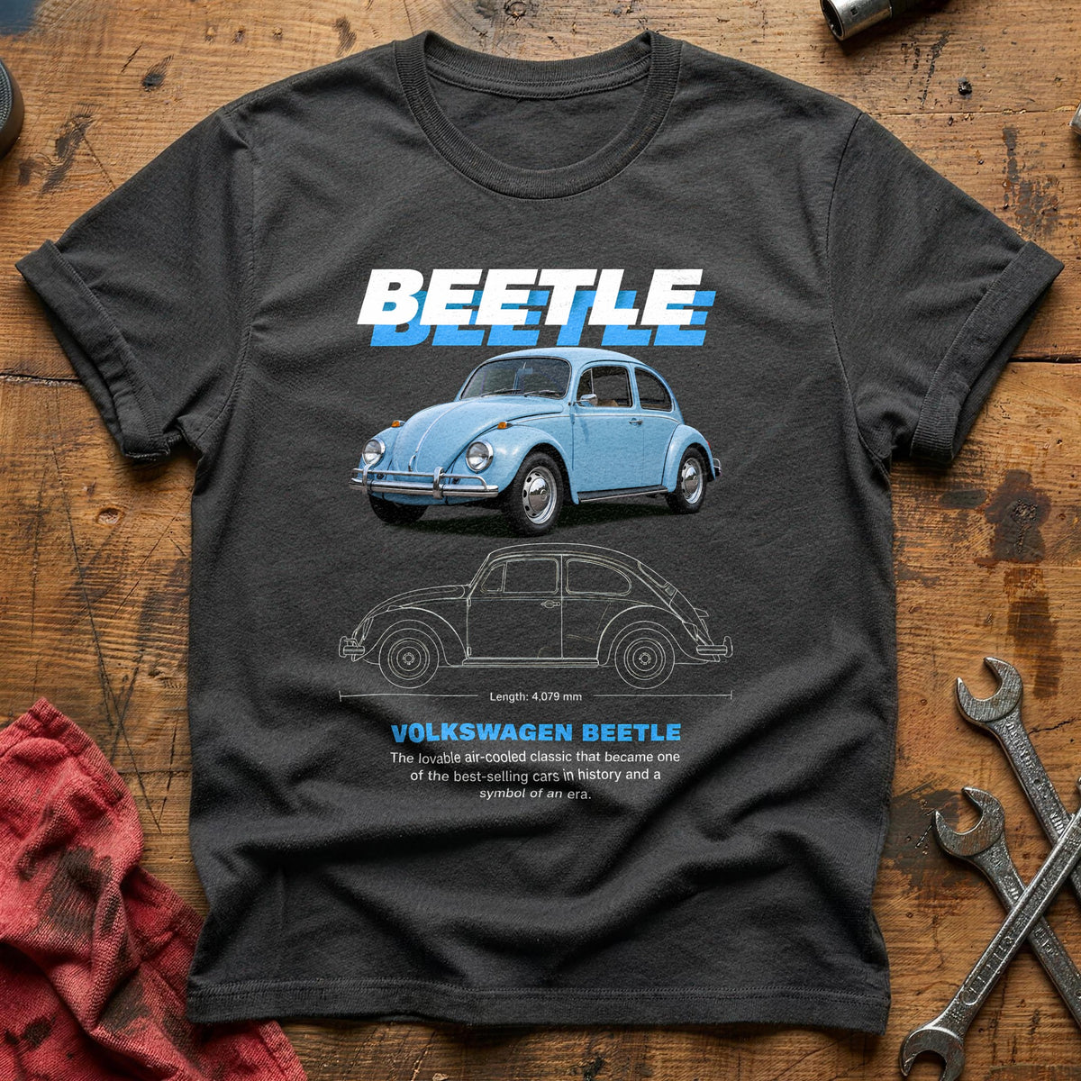 Beetle 49 T-Shirt - Charcoal