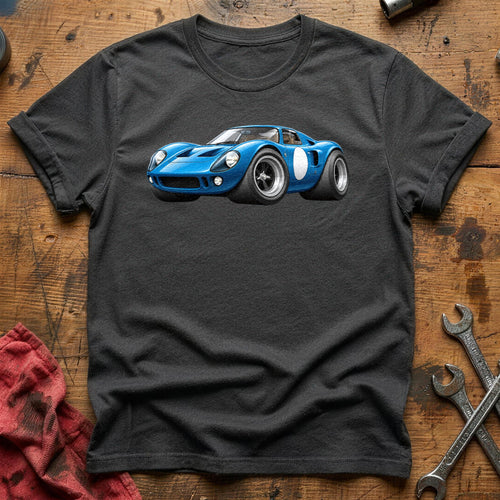Blue GT Coupe 76 T-Shirt - Charcoal