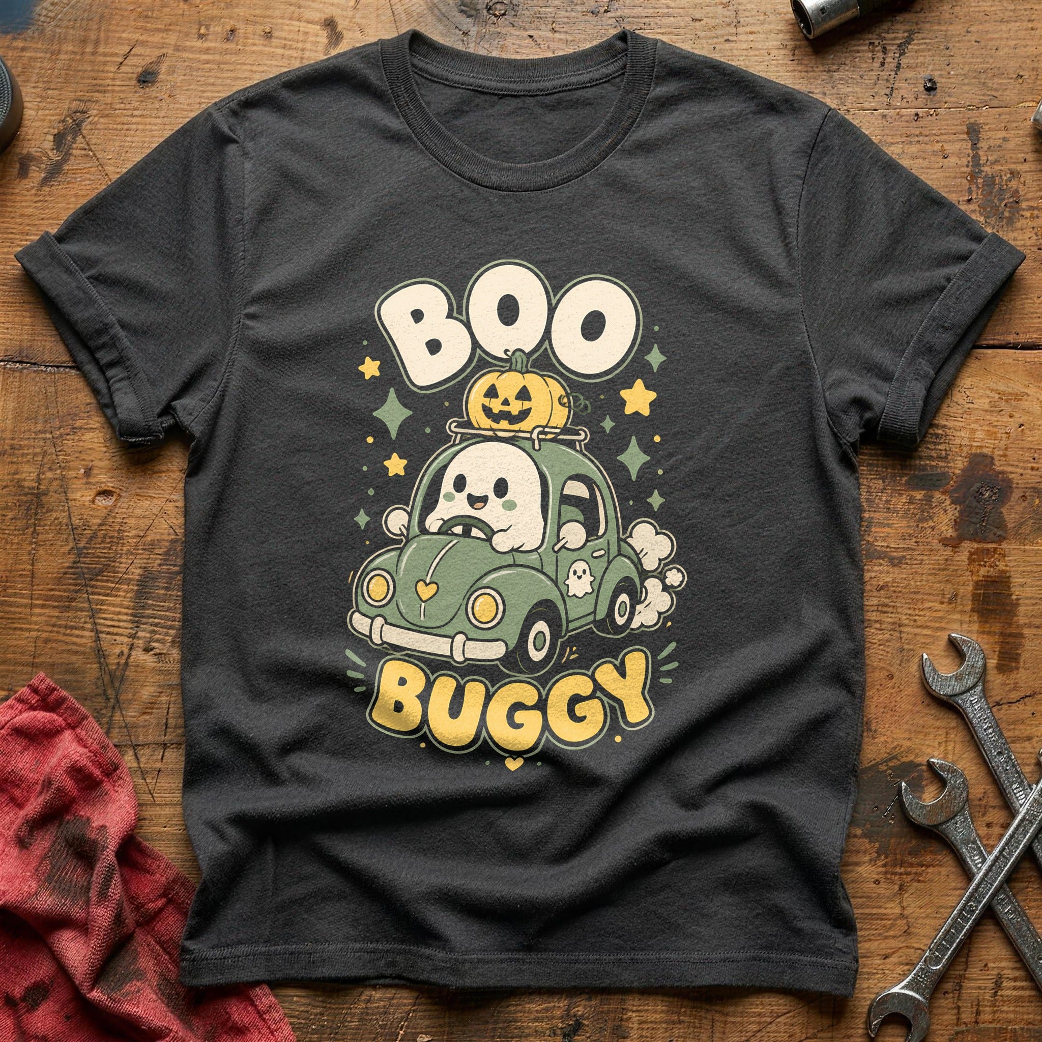 Boo Buggy Kawaii 11 T-Shirt - Charcoal