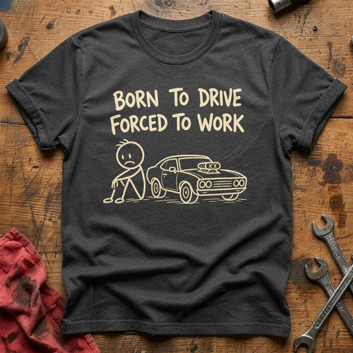 Born To Drive 59 T-Shirt - Charcoal