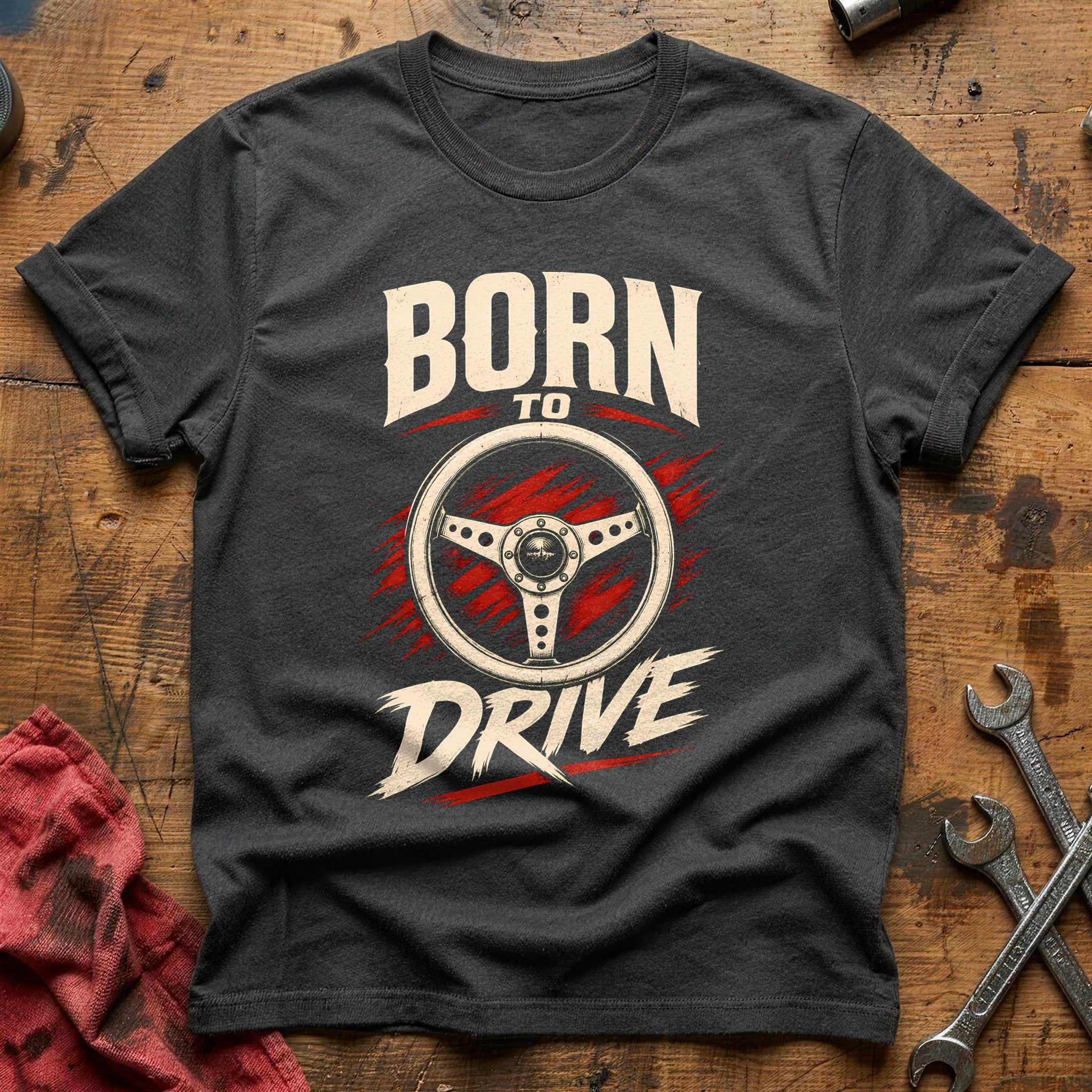 Born To Drive 62 T-Shirt - Charcoal