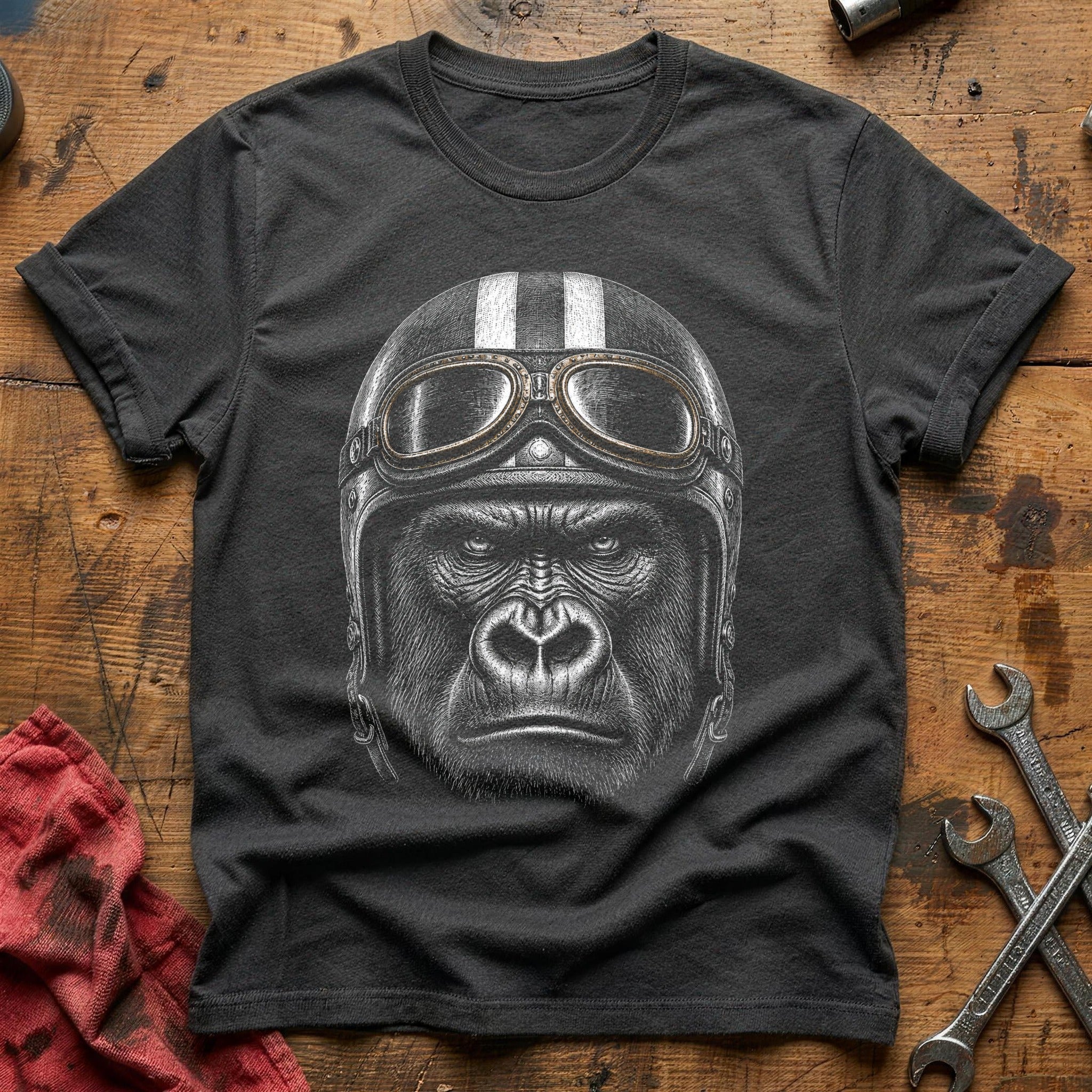 Brass Goggles Grind T-Shirt - Charcoal