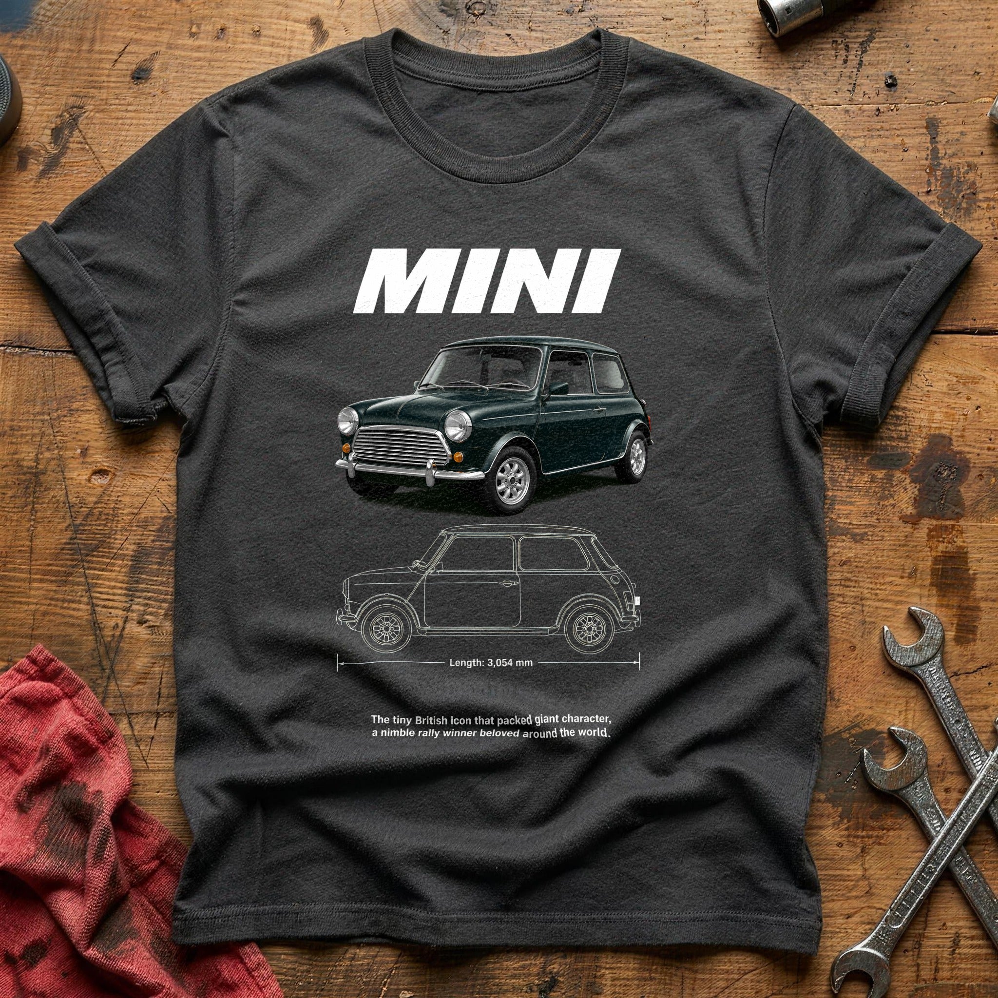 British Micro T-Shirt - Charcoal