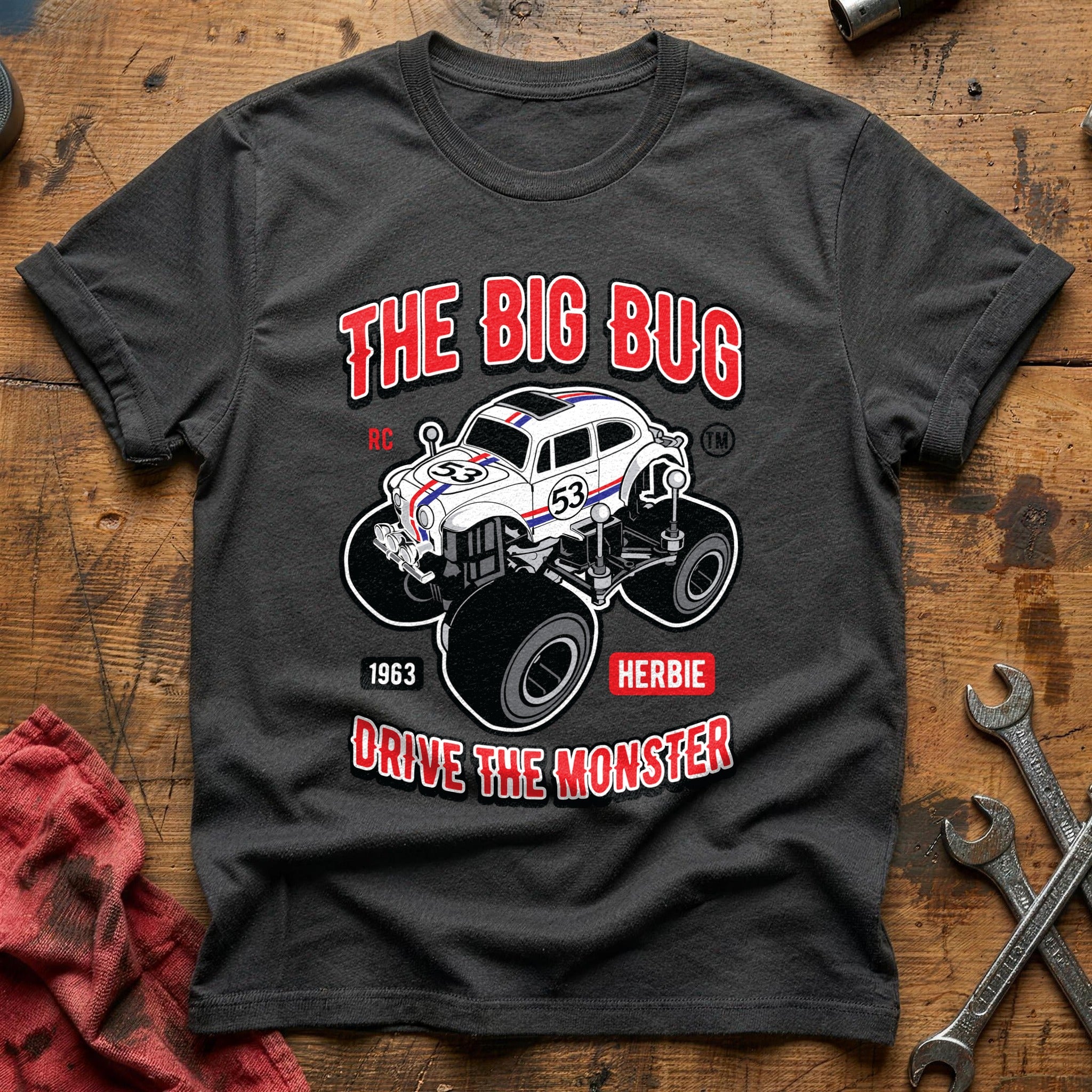Bug monster truck T-Shirt - Charcoal