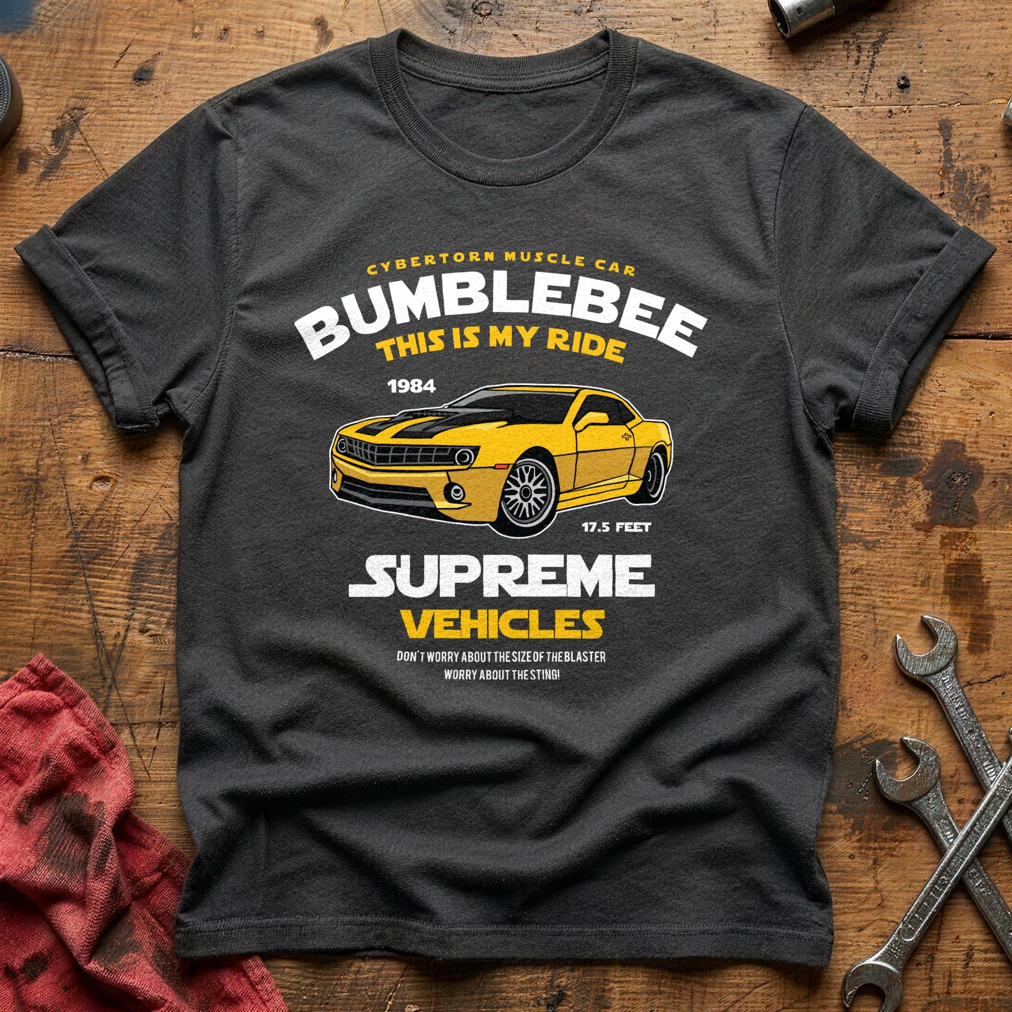 Bumblebee muscle car T-Shirt - Charcoal