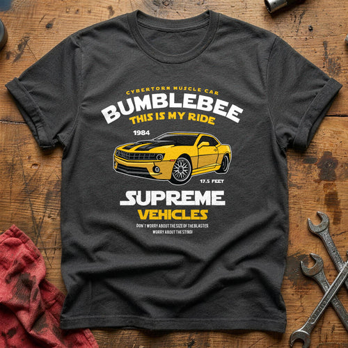 Bumblebee muscle car T-Shirt - Charcoal
